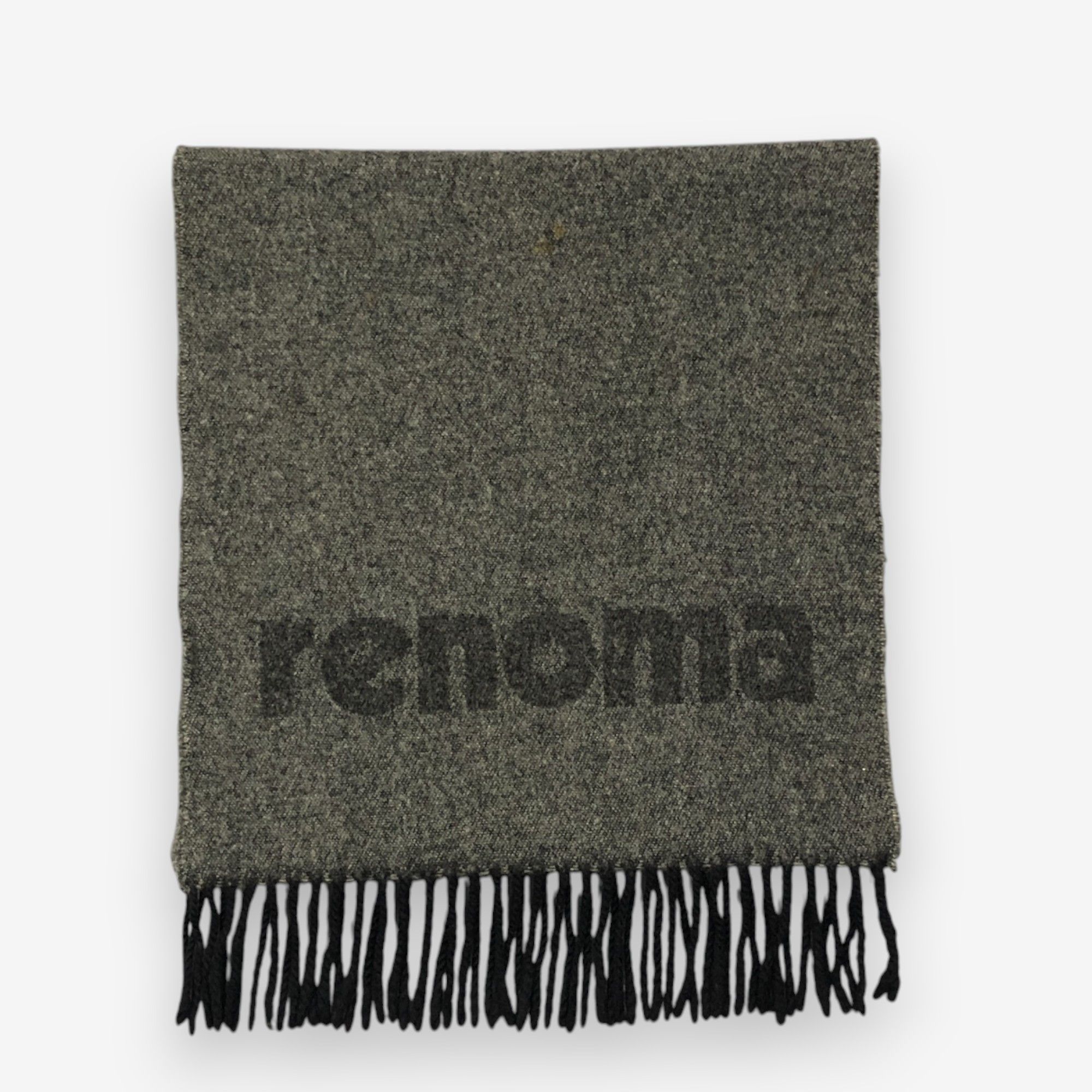 Renoma Vintage Renoma Scarf Muffler Wool Winter Fringe Scarves Size ONE SIZE - 2 Thumbnail