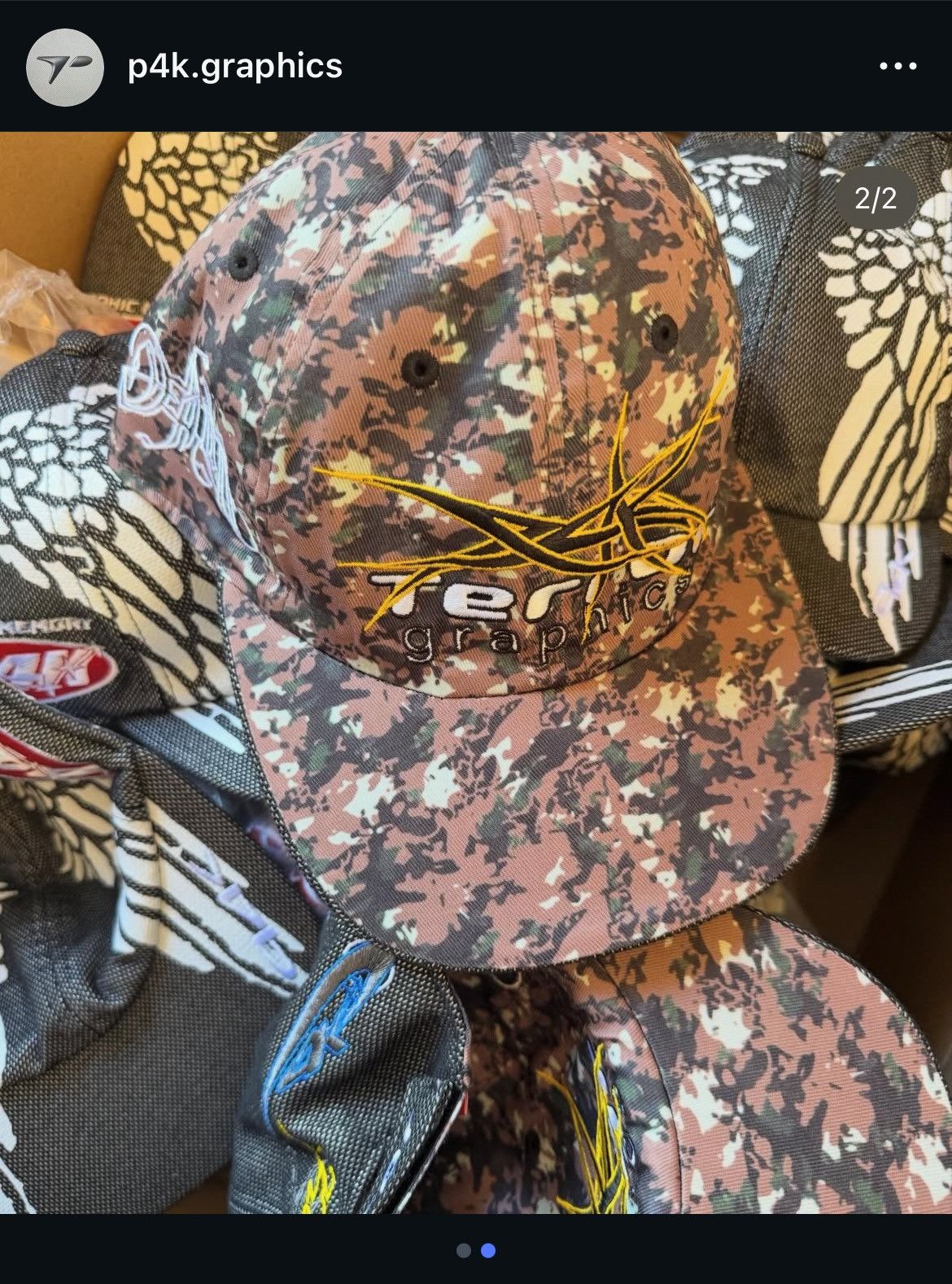 P4K p4k graphics Hat Size ONE SIZE - 2 Thumbnail