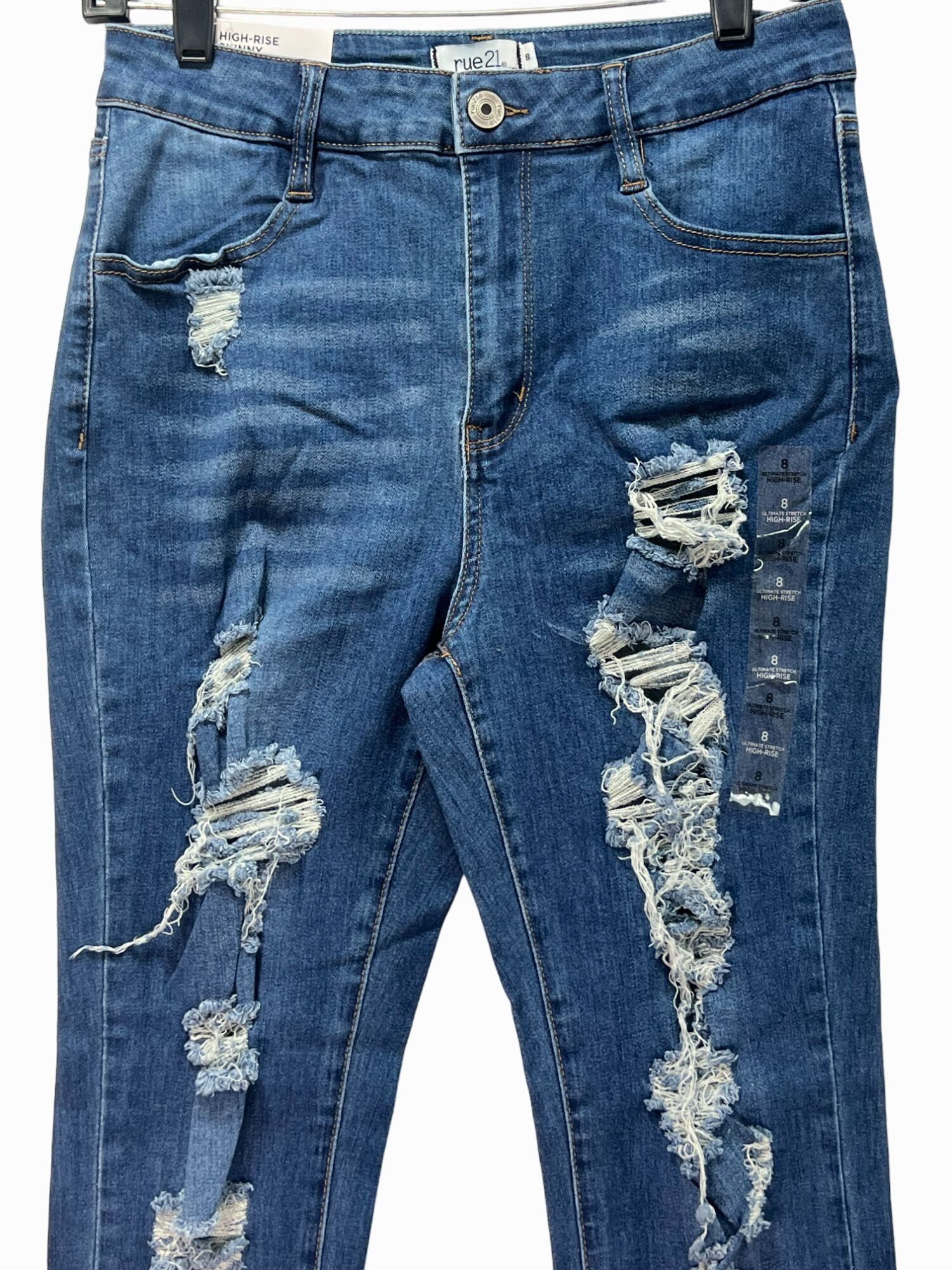 rue21 Rue 21 - Women's Ultimate Stretch High-Rise Skinny Jeans Dis Size 30" / US 8 / IT 44 - 12 Thumbnail