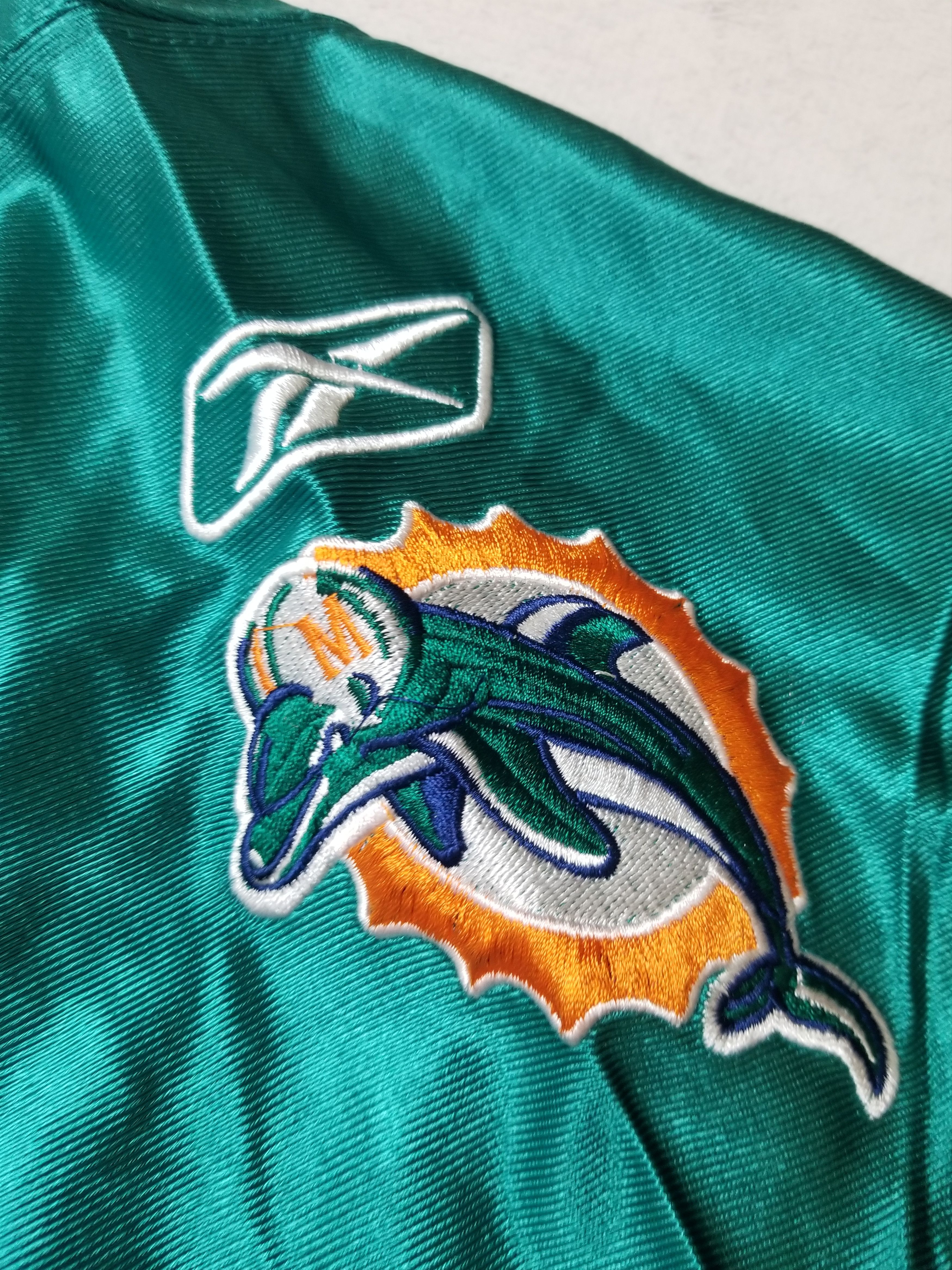 Reebok Miami Dolphins Jersey Blank Fins Teal Sewn Men's Size 56 Size US XL / EU 56 / 4 - 11 Thumbnail