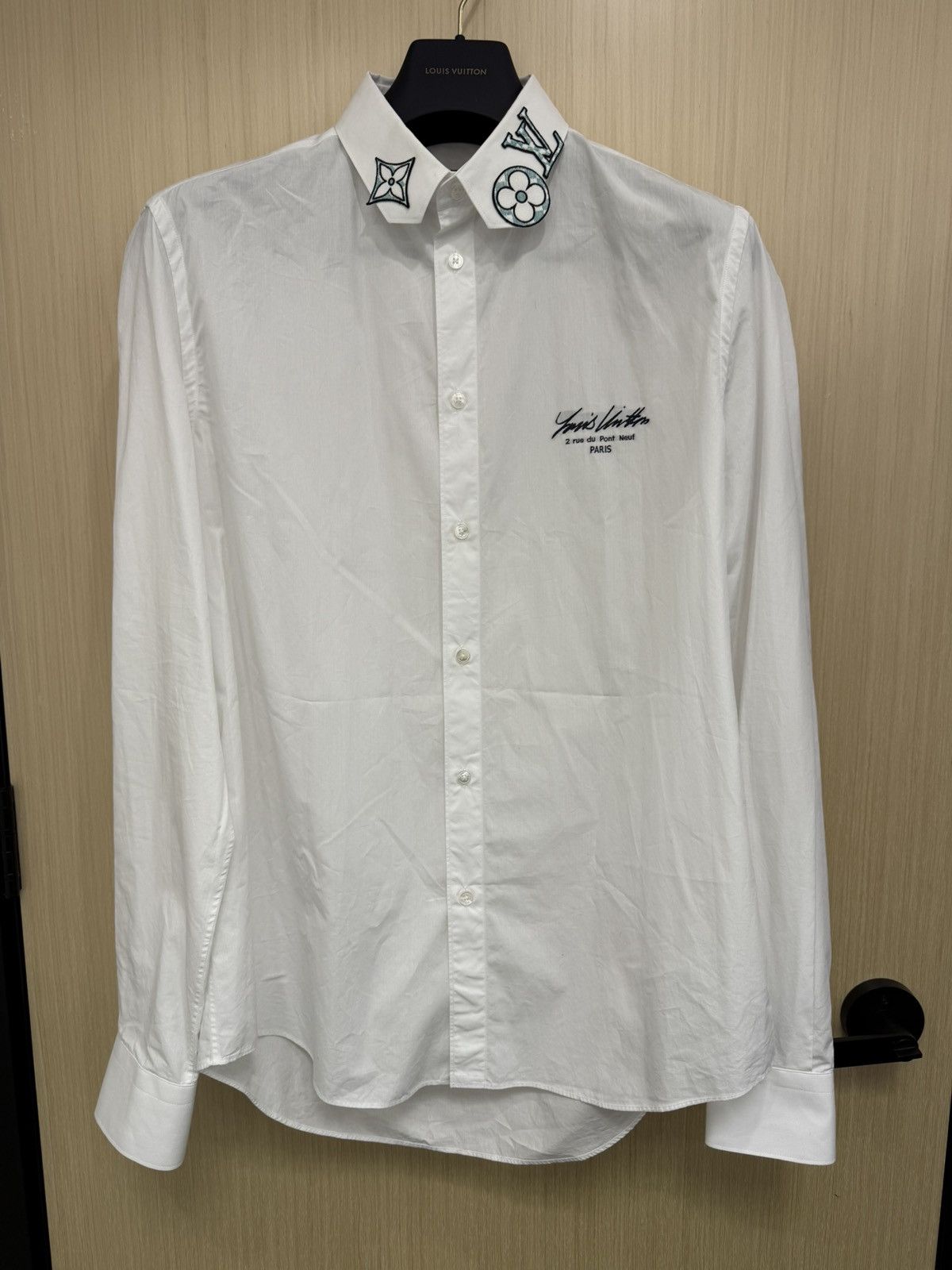 Louis Vuitton Louis Vuitton monogram DNA collar white shirt XL Size US XL / EU 56 / 4 - 3 Thumbnail