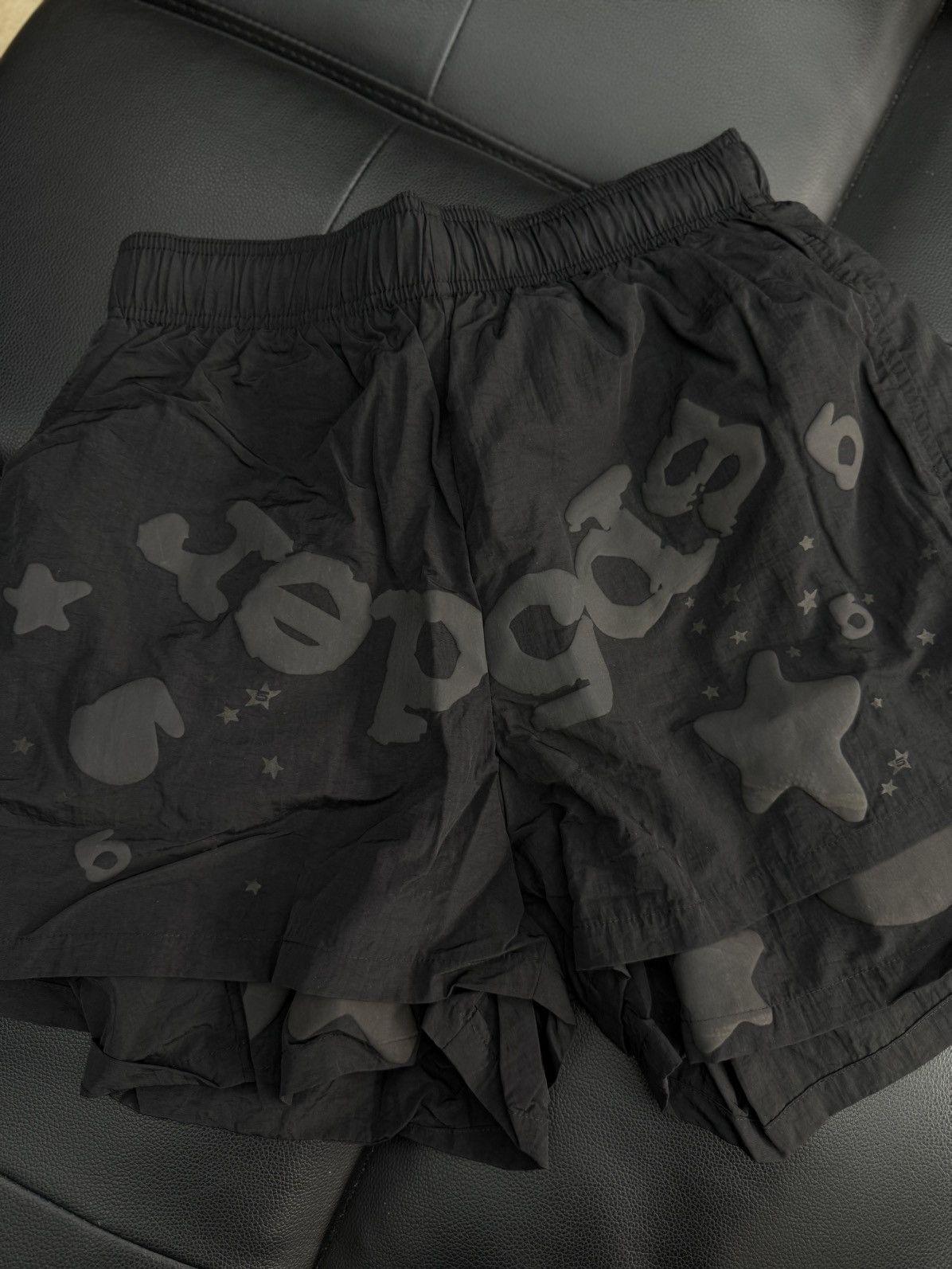 Sp5der Sp5der Double Layer STAR Shorts Size XS (NEW) Black Size US 28 / EU 44 - 1 Thumbnail