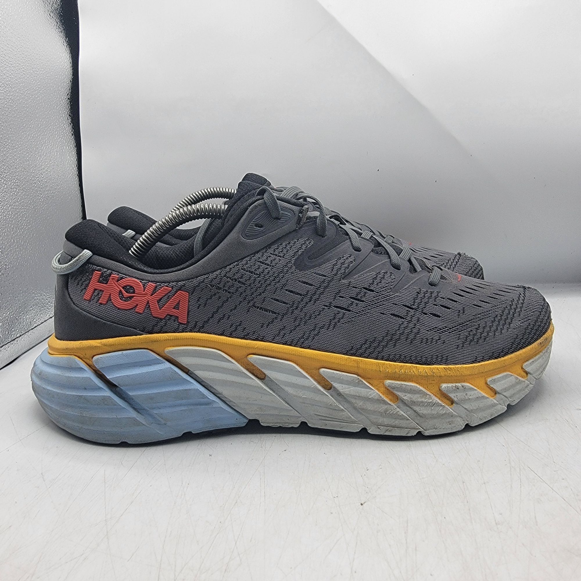 Hoka Hoka One One Gaviota 4 Mens 11 D Gray Running Training Shoes Size US 11 / EU 44 - 14 Thumbnail