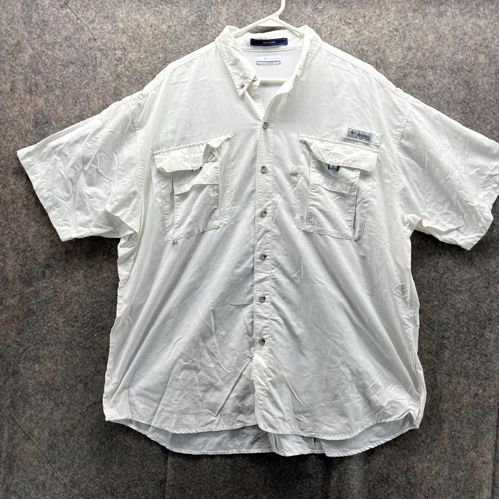 Vintage Columbia Shirt Men 1X White Button-Up Short Sleeve Casual All Seasons Big & Tall Vintage: No Size US XL / EU 56 / 4 - 2 Thumbnail