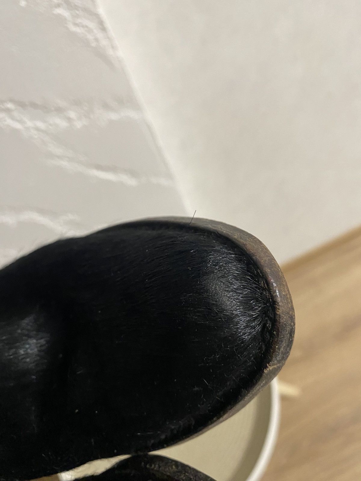 Cowboy Equipment Tony Mora Black Pony Fur Real Leather Western Cowboy Boots Size US 7 / IT 37 - 7 Thumbnail