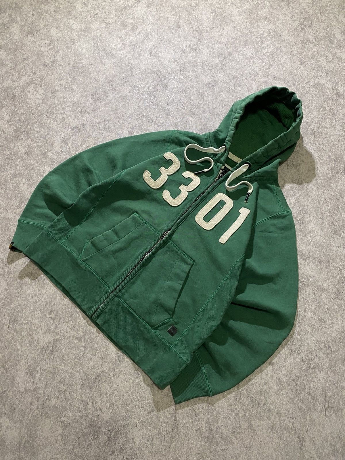 G-Star G-Star Raw 3301 Forest Green Full Zip Hoodie Size US M / EU 48-50 / 2 - 2 Thumbnail