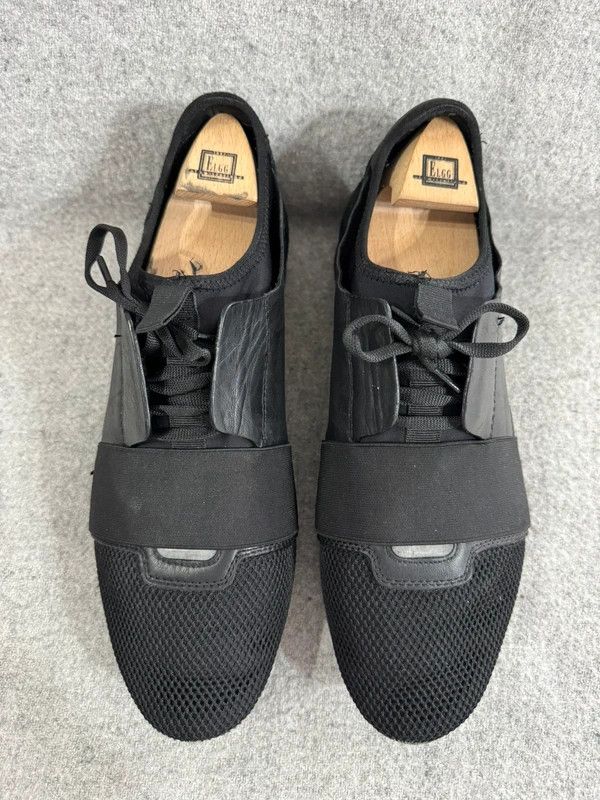 Balenciaga Balenciaga Race Runner Black Low Sneakers leather size 43 Size US 10 / EU 43 - 4 Thumbnail
