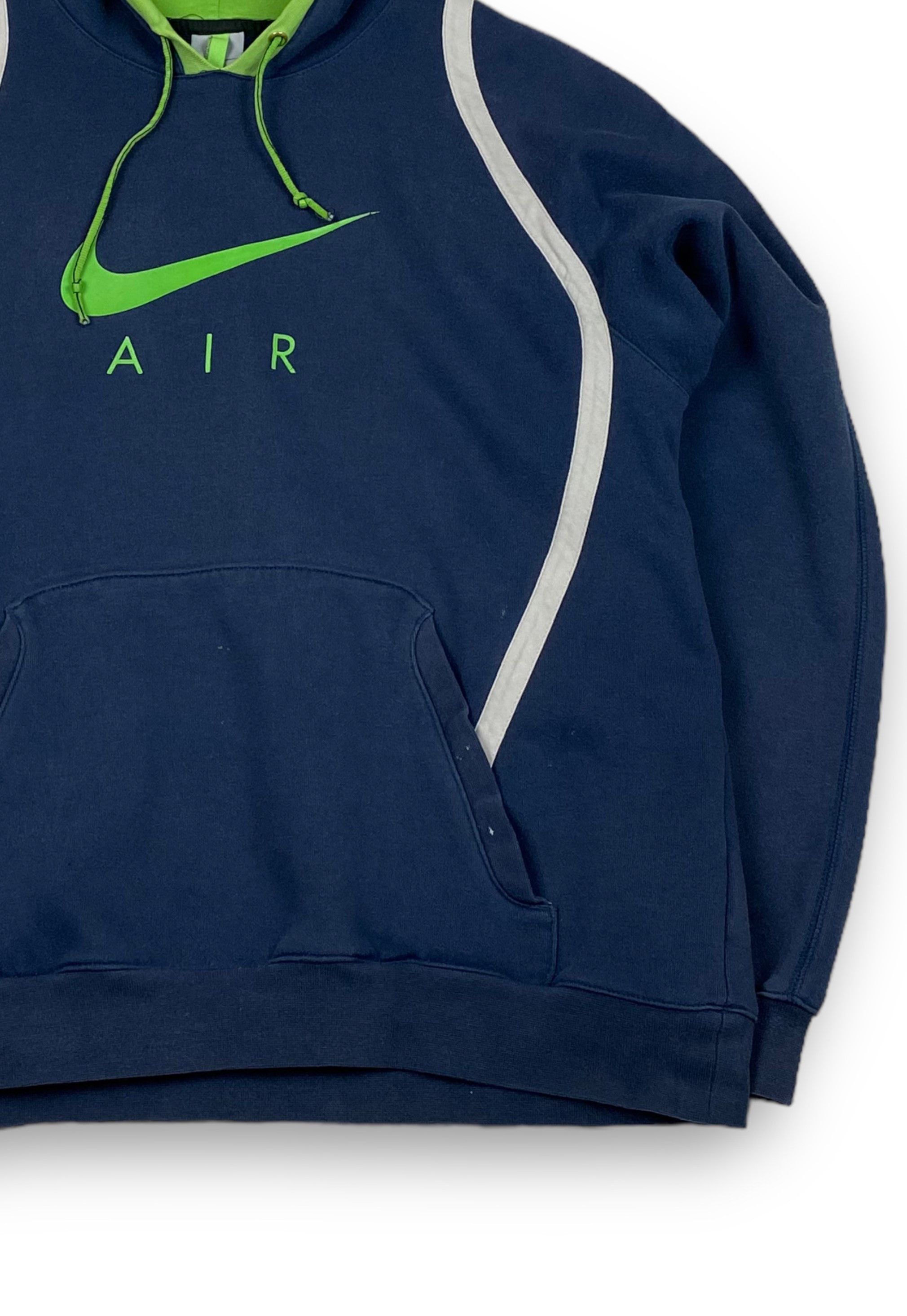 Nike Vintage NIKE AIR Navy Big Logo Hoodie M764 Size US L / EU 52-54 / 3 - 2 Thumbnail