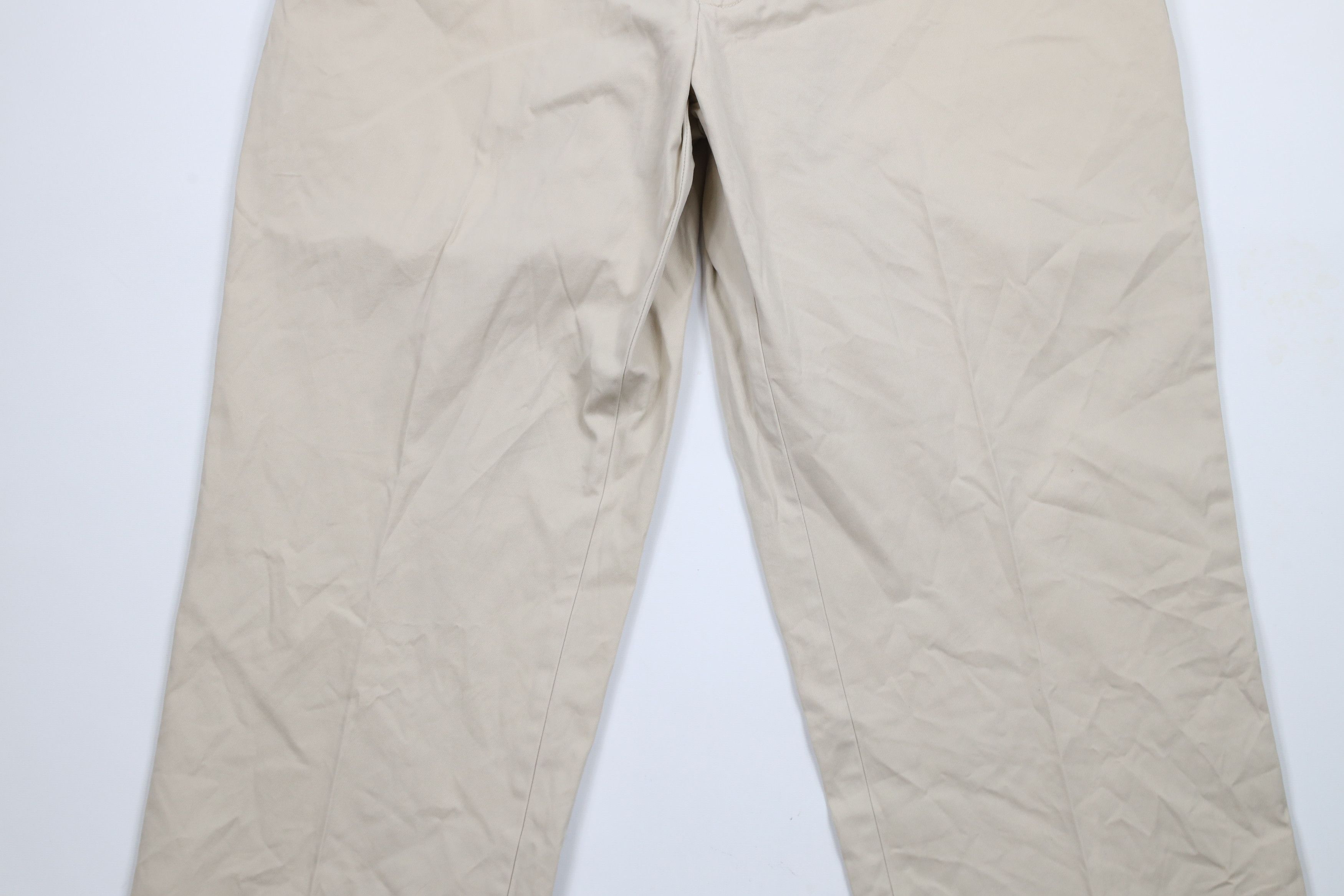 Ralph Lauren × Vintage Vintage 90s Ralph Lauren Chino Pants Trousers Beige Cotton Size US 36 / EU 52 - 3 Thumbnail