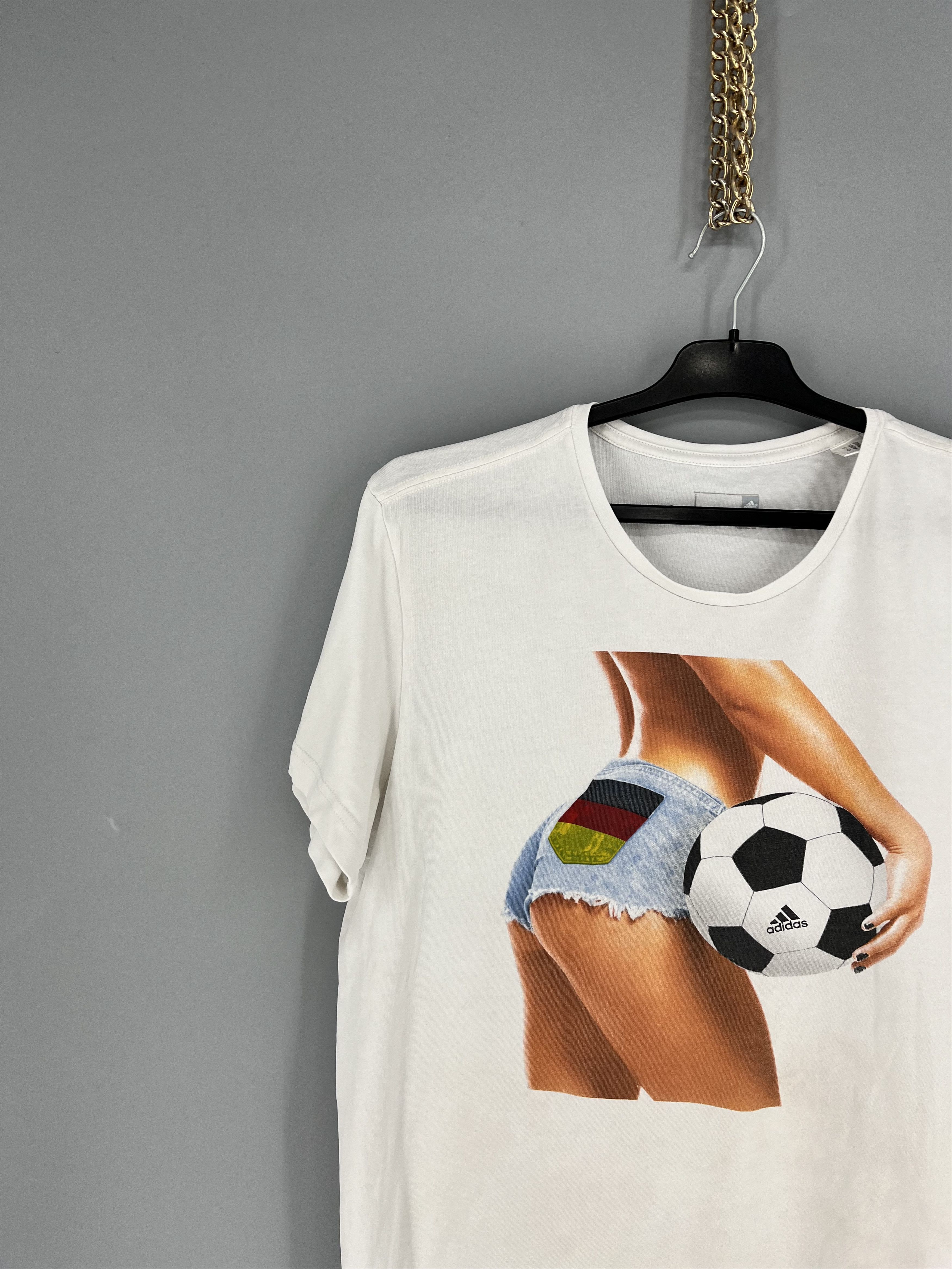 Adidas Adidas EURO 16 Tee Summer Fan white Size L Sexy Girl Size US L / EU 52-54 / 3 - 4 Thumbnail