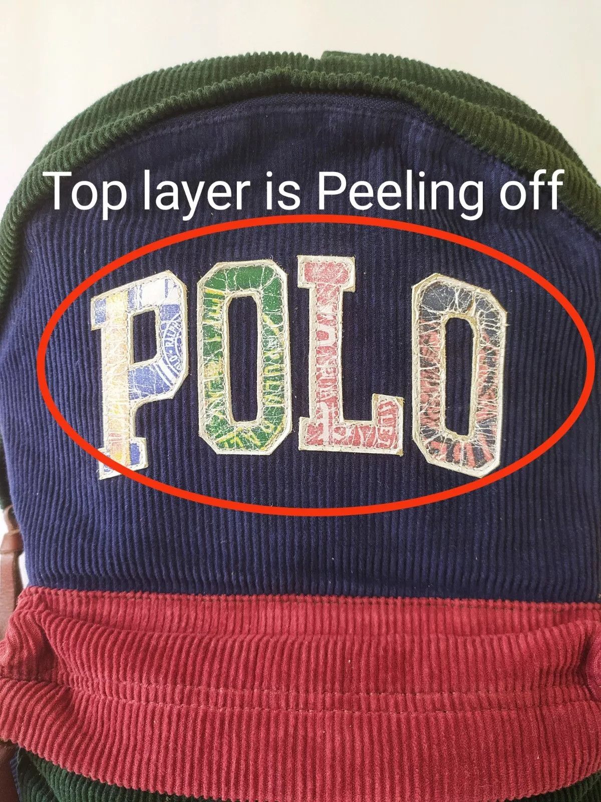 Polo Ralph Lauren Polo Ralph Lauren Corduroy Backpack IFD 8033 Size ONE SIZE - 6 Thumbnail