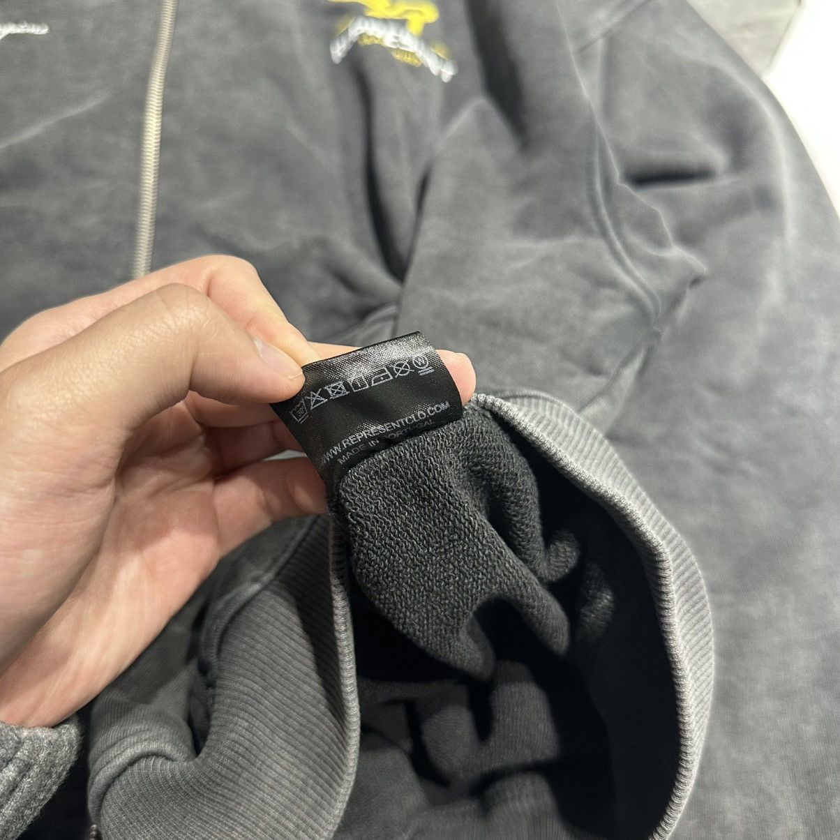 Represent Clo. Represent Team Spirit Zip Hoodie - Vintage Grey Size US XXL / EU 58 / 5 - 9 Thumbnail