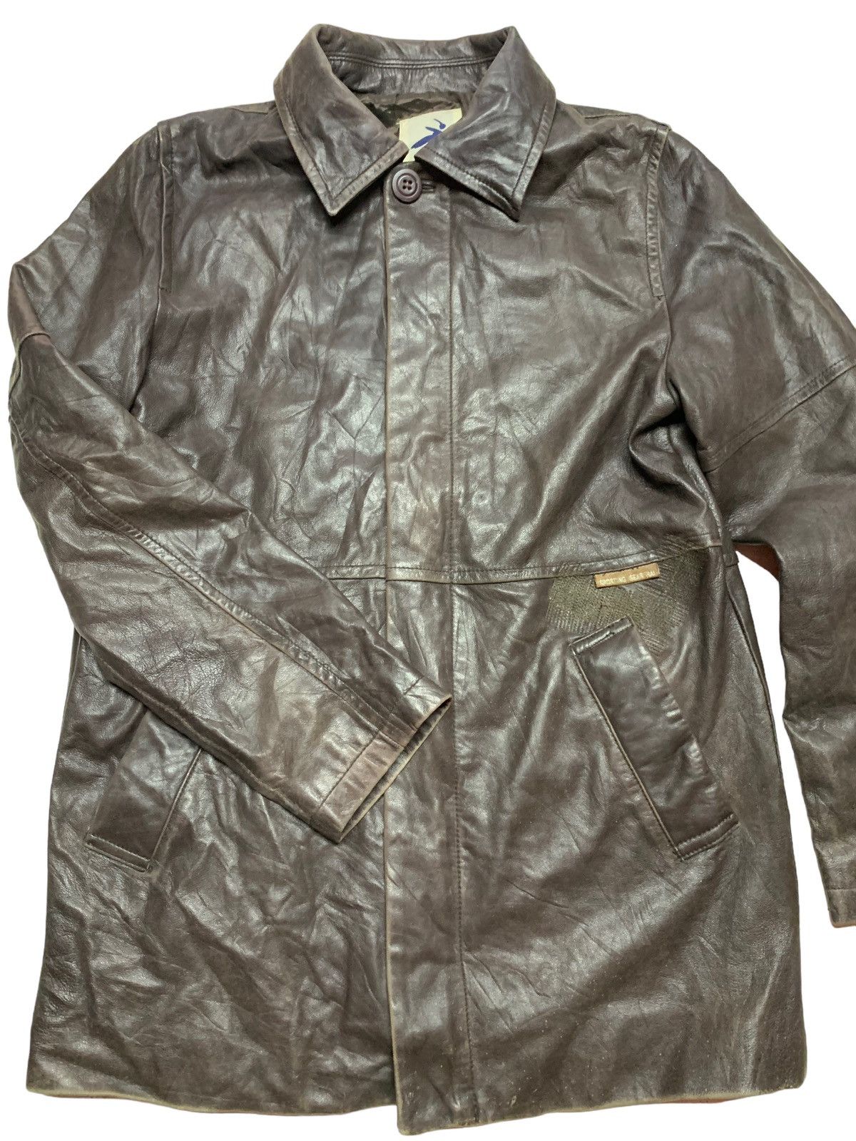 Hai Sporting Gear Vintage 80s brown real leather jacket Size S / US 4 / IT 40 - 10 Thumbnail