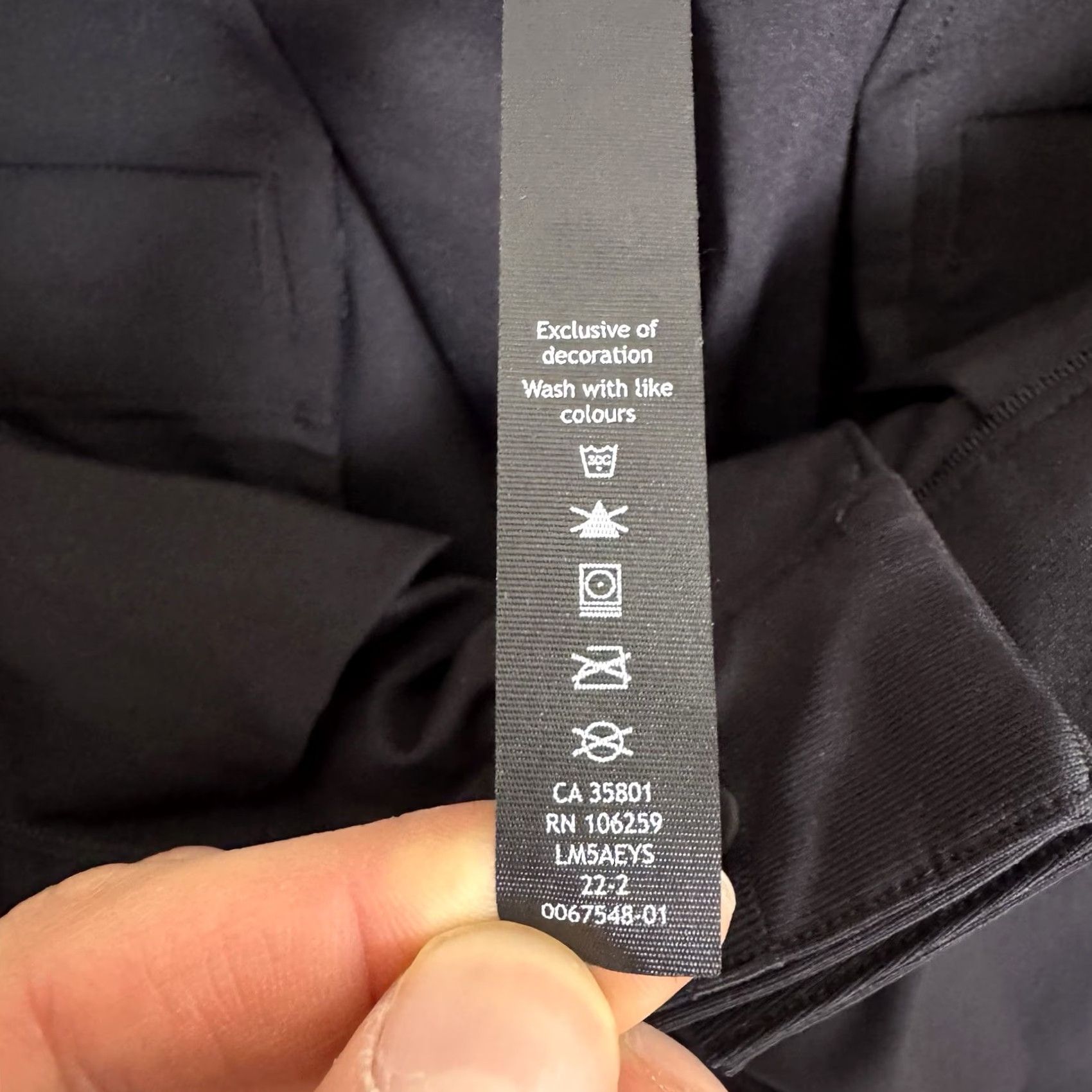 Lululemon Lululemon Commission Pant Men 38x29 Chino Flat Front 5-Pocket Solid Black Warpstreme ABC Tech LM5AEYS Size US 38 / EU 54 - 7 Thumbnail