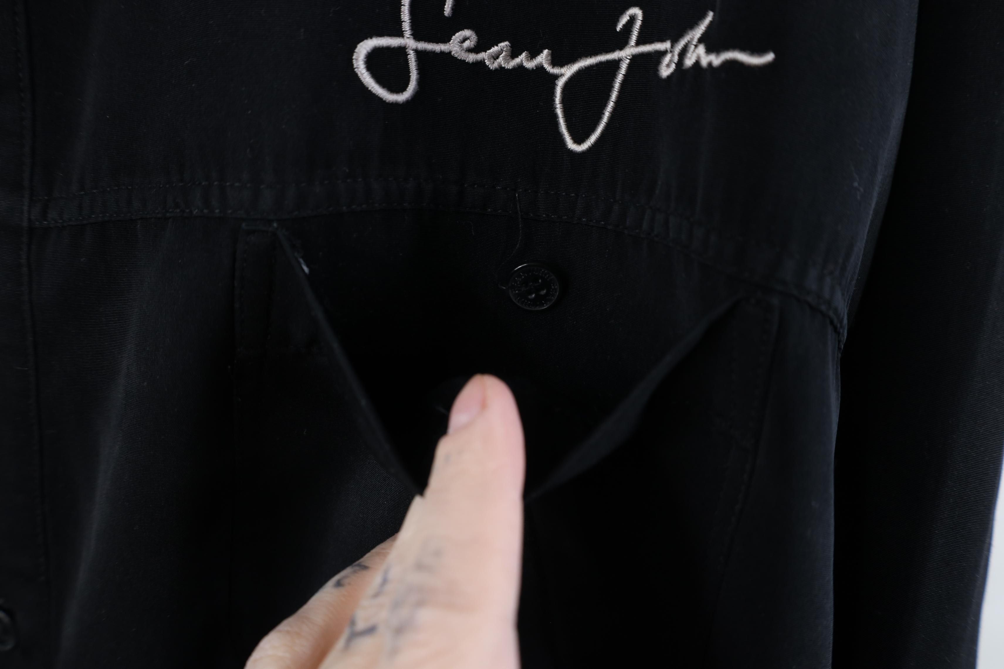 Sean John Vintage 90s Y2K Sean John Fit Collared Button Shirt Black Size US XL / EU 56 / 4 - 6 Thumbnail