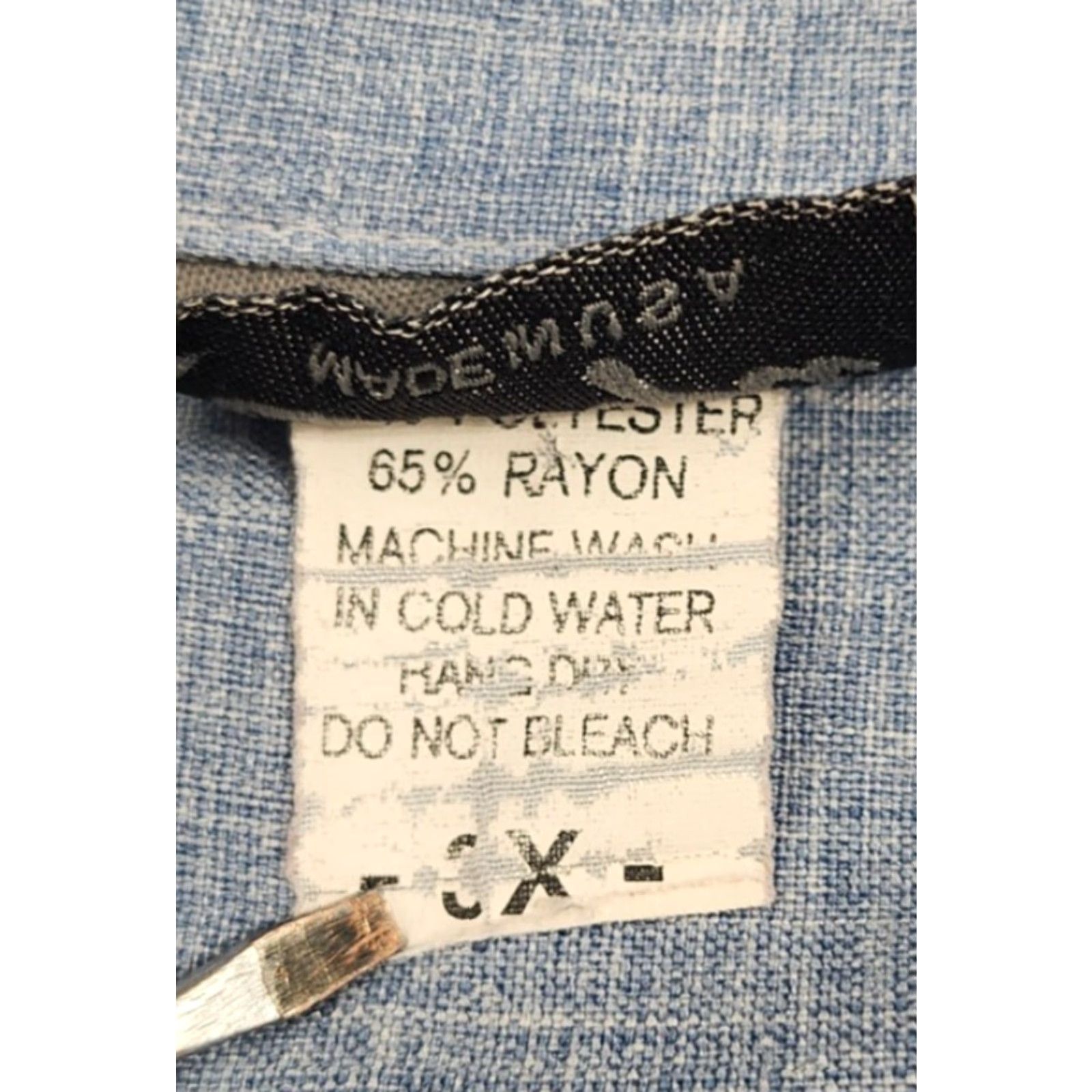 Vintage Saga Shirt Mens 3XL Blue Short Sleeve Button-Up Camp Casual Made In USA Rayon Shirt Size US XXL / EU 58 / 5 - 7 Thumbnail