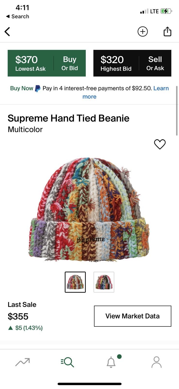 Supreme Supreme hand tied beanie | Grailed