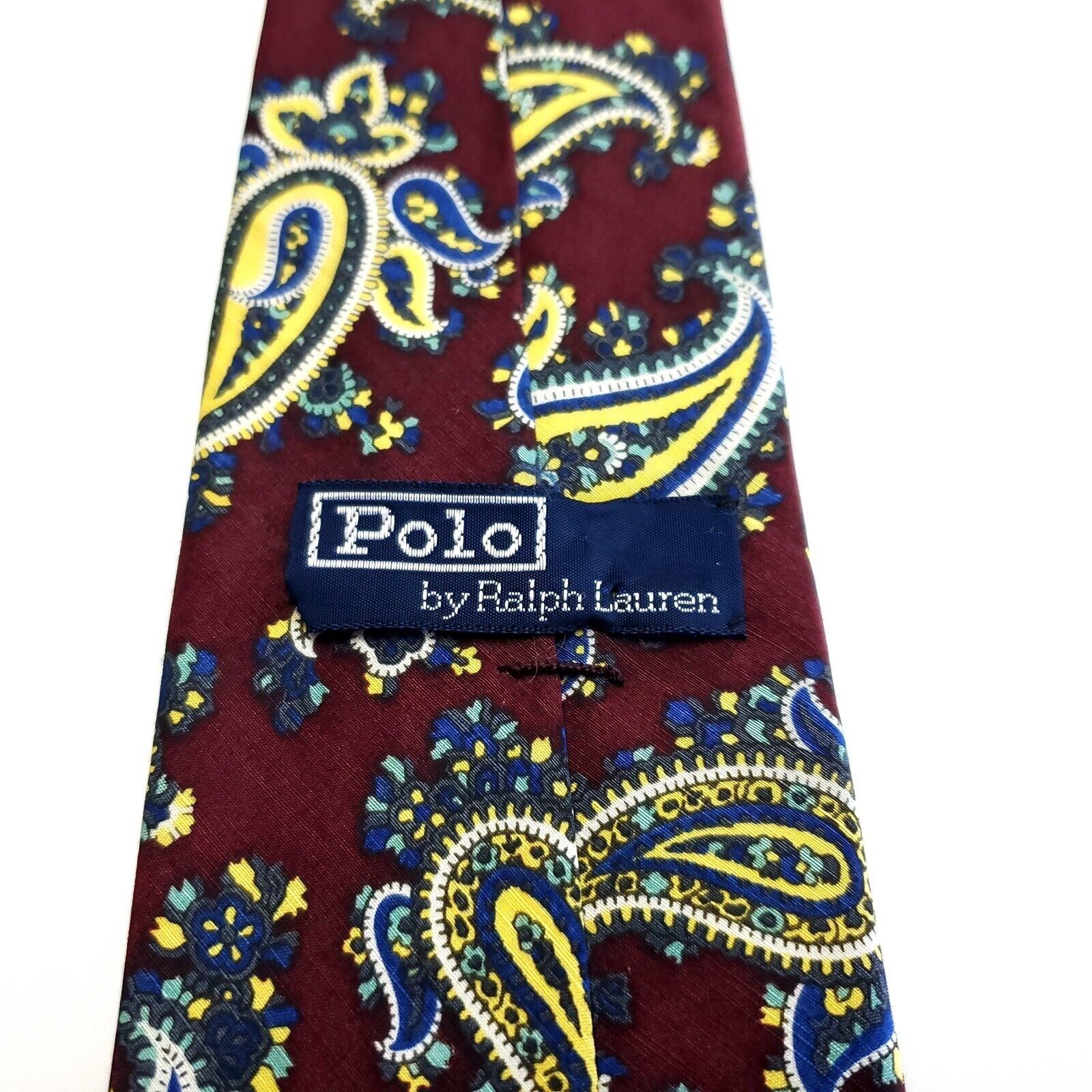 Polo Ralph Lauren Polo Ralph Lauren Maroon Yellow Blue Paisley Print Short Ski Size ONE SIZE - 3 Thumbnail