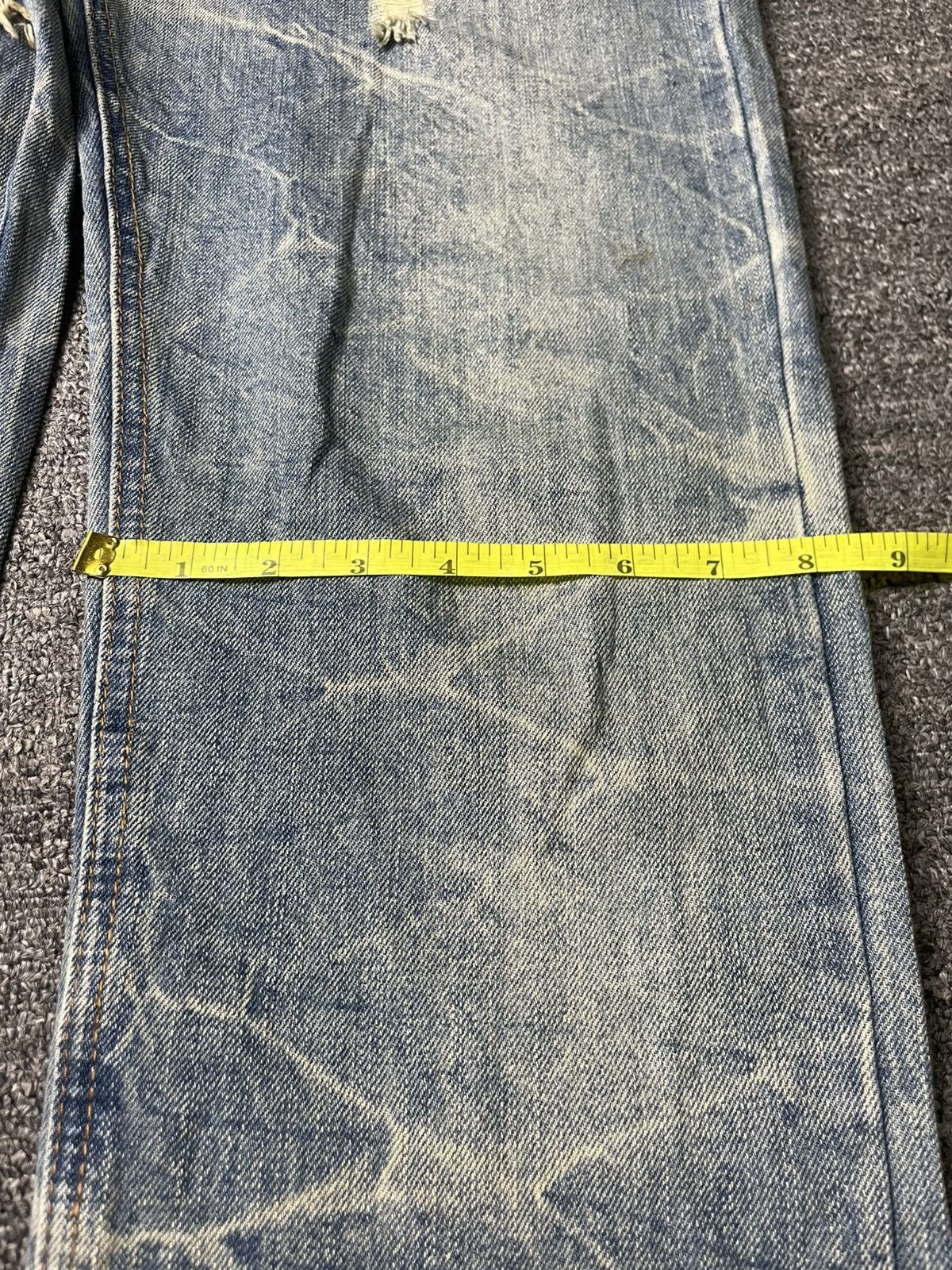 Vintage Japanese Brand Distressed Denim Ripped Jeans (67) Size US 32 / EU 48 - 11 Thumbnail