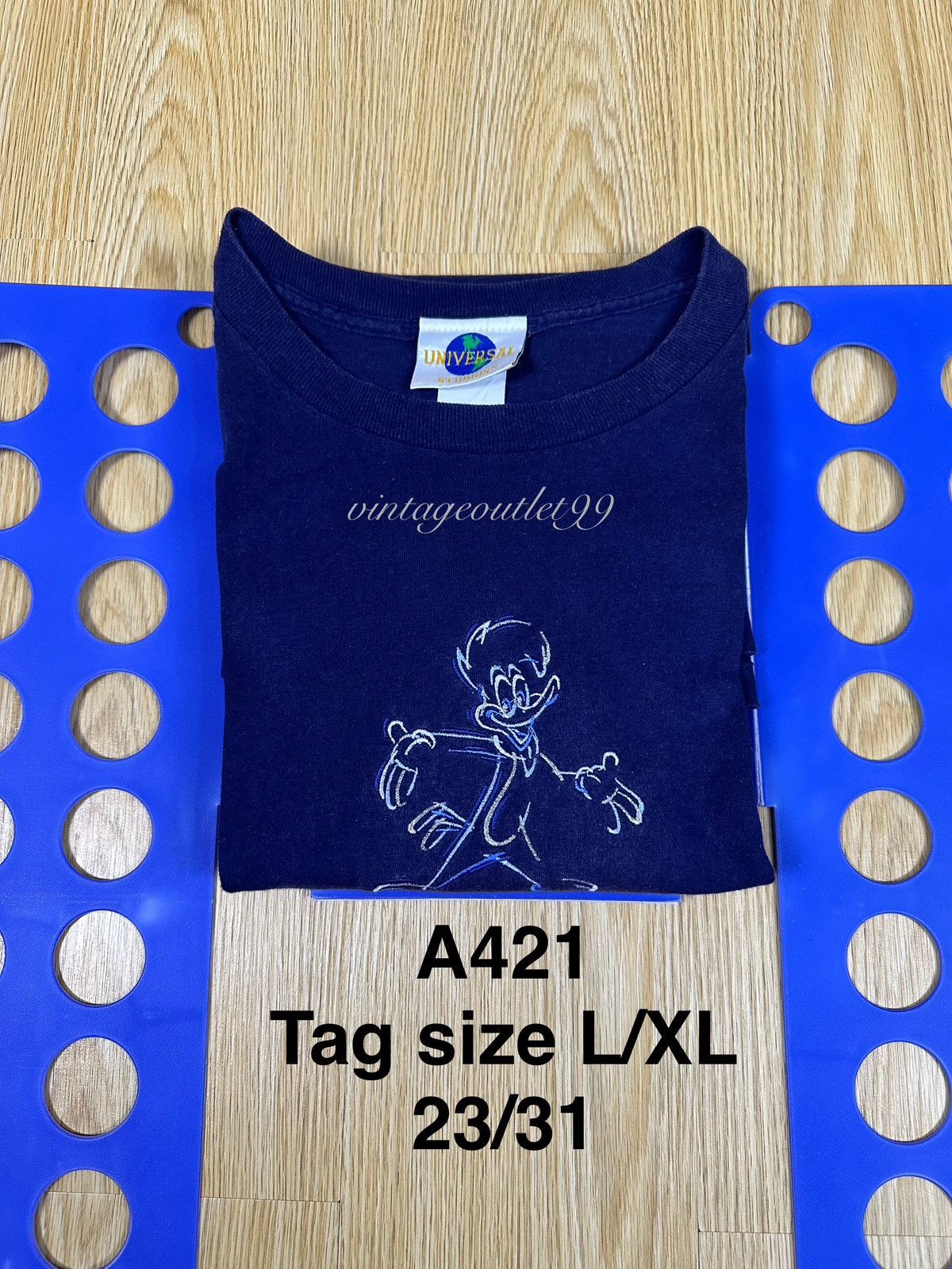 Universal Studios Vintage Woody Woodpecker ©️1996 Single Stitch Tshirt A421 Size US L / EU 52-54 / 3 - 13 Thumbnail