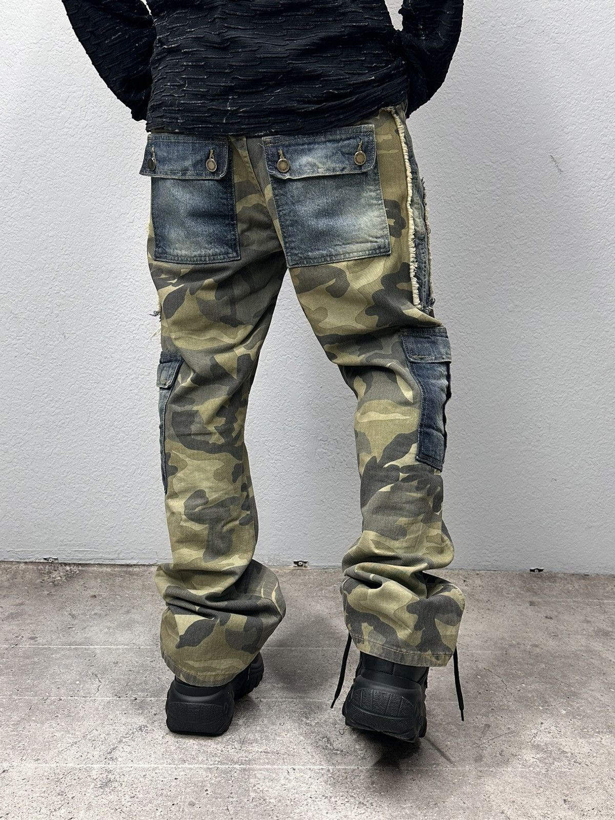 GOA Stripped Vintage Multi-pocket Pants Cargo Rick Owens Japan Size US 34 / EU 50 - 10 Thumbnail