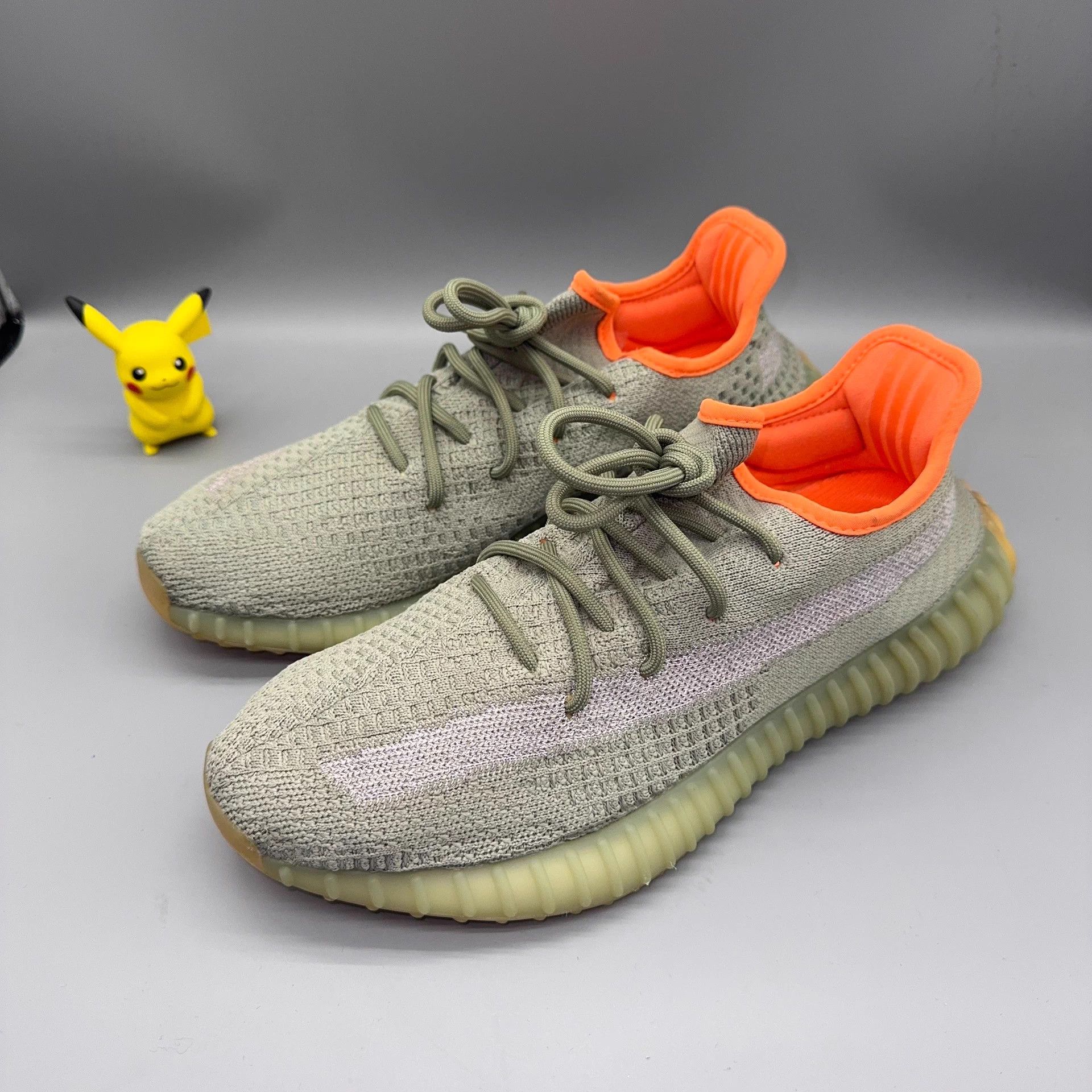 Adidas Adidas Yeezy 350 Sage Honeydew Reflective Gray Orange 43 Size US 10 / EU 43 - 1 Thumbnail