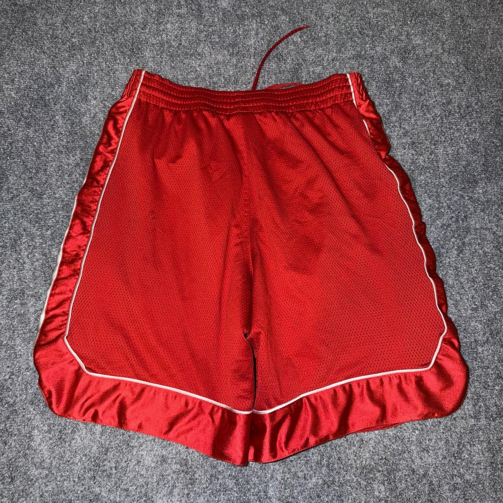 Nike Nike Grey Tag Red Dazzle Baggy Hoop Shorts Mens MD Vtg y2k Size US 32 / EU 48 - 4 Thumbnail