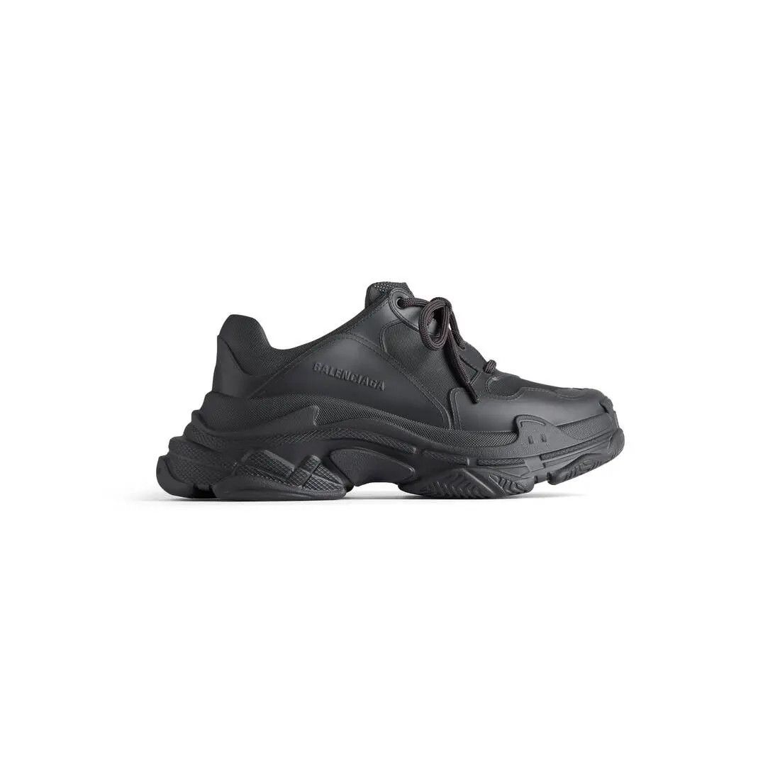 Balenciaga o1bcso1str1224 Triple S Mold Sneakers in Black Size US 7 / IT 37 - 1 Thumbnail