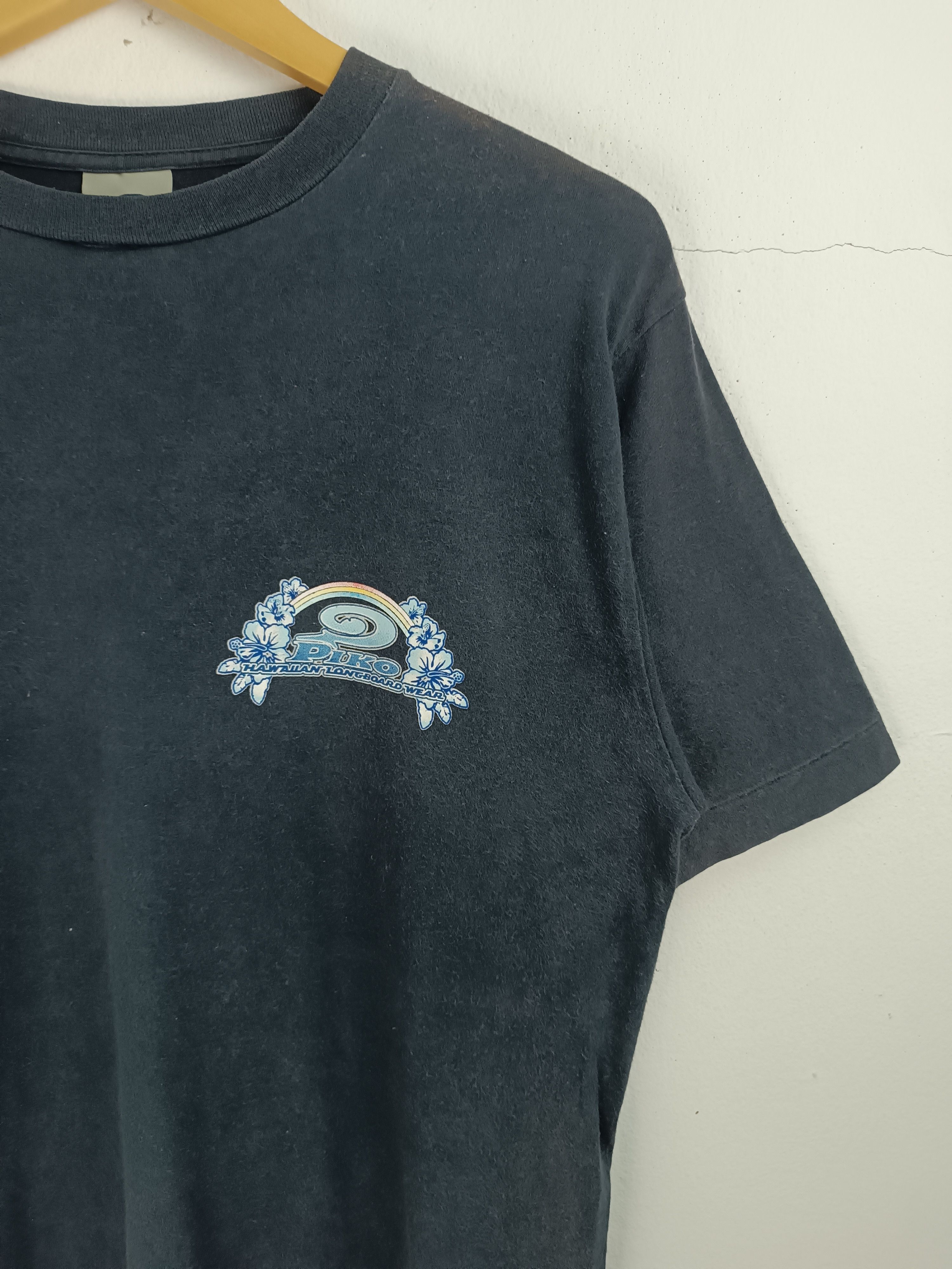 Vintage VINTAGE 90'S PIKO HAWAIIAN LONGBOARD WEAR SURF SUN BEACH TEE Size US M / EU 48-50 / 2 - 7 Thumbnail