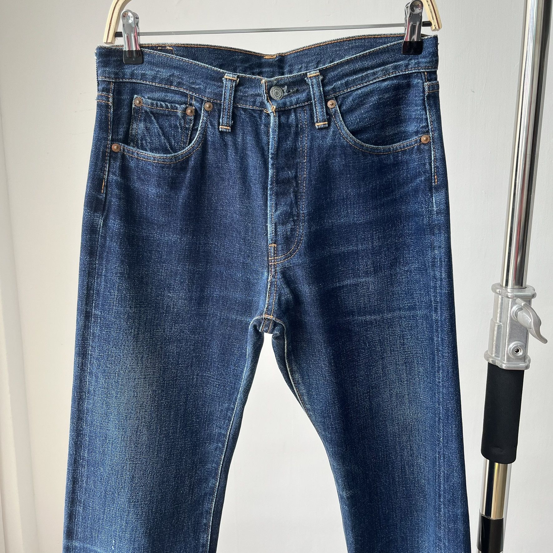Denime Size 30x33.5 Vintage 80s Denime Big E Japan Denim S1515 Size US 30 / EU 46 - 2 Thumbnail