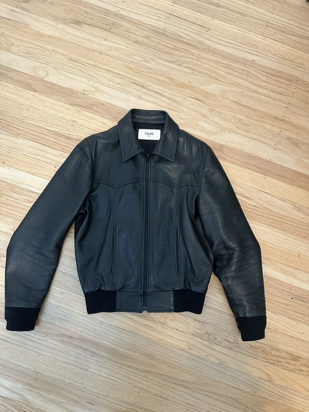 Celine ss19 western blouson in soft lambskin
