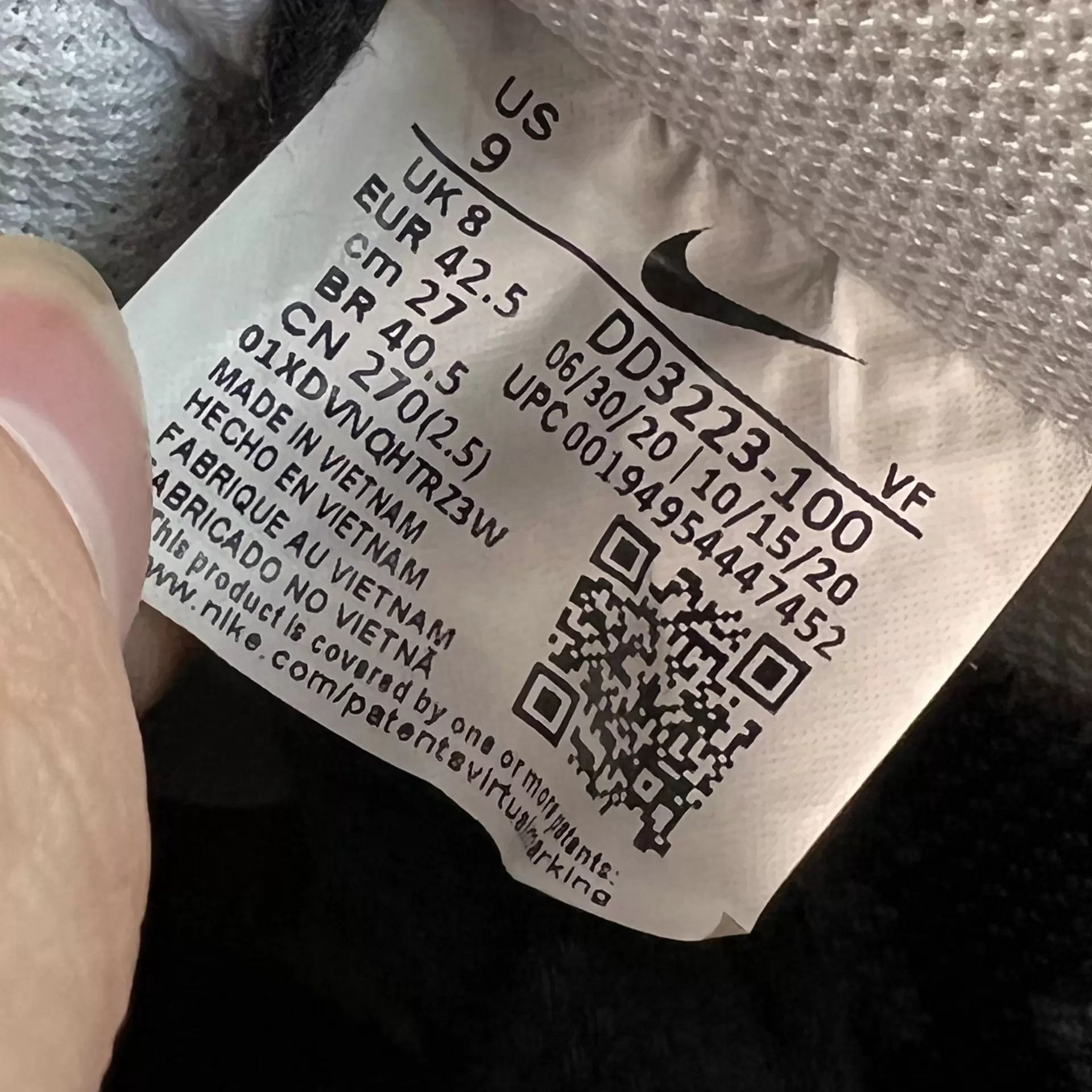 Nike Nike Air Force 1 GD 2.0 Black/White DD3223-100 42.5 Size US 9.5 / EU 42-43 - 7 Thumbnail