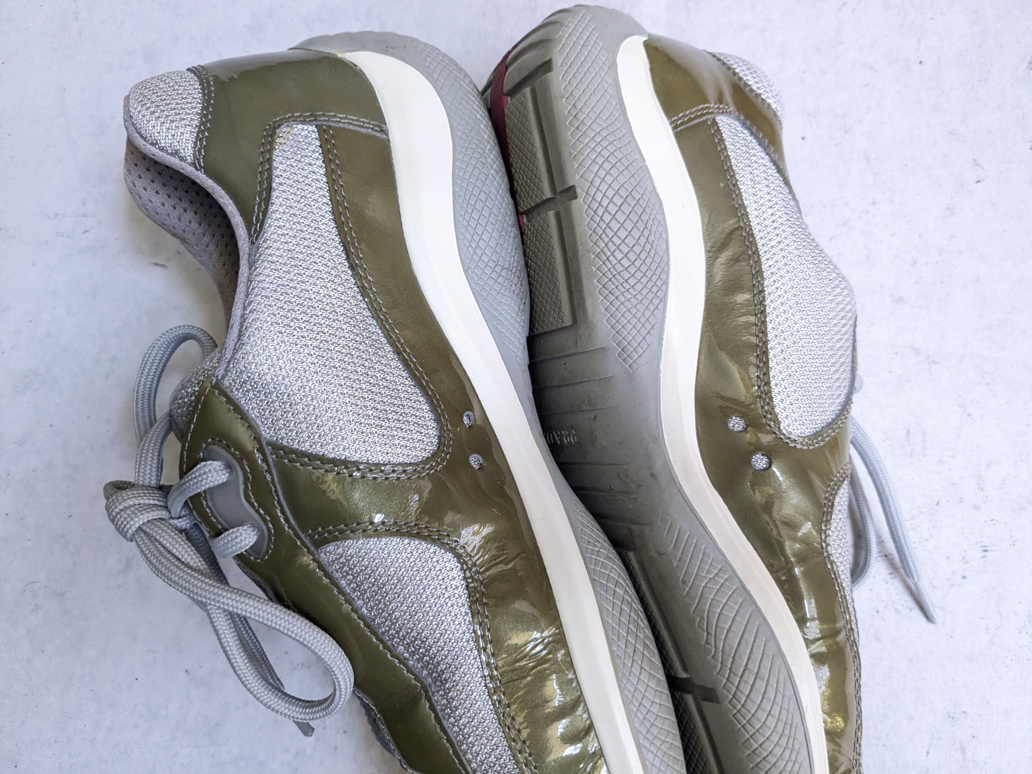 Prada Prada America's Cup Green Patent Leather 11 Low Tops Size US 11 / EU 44 - 10 Thumbnail