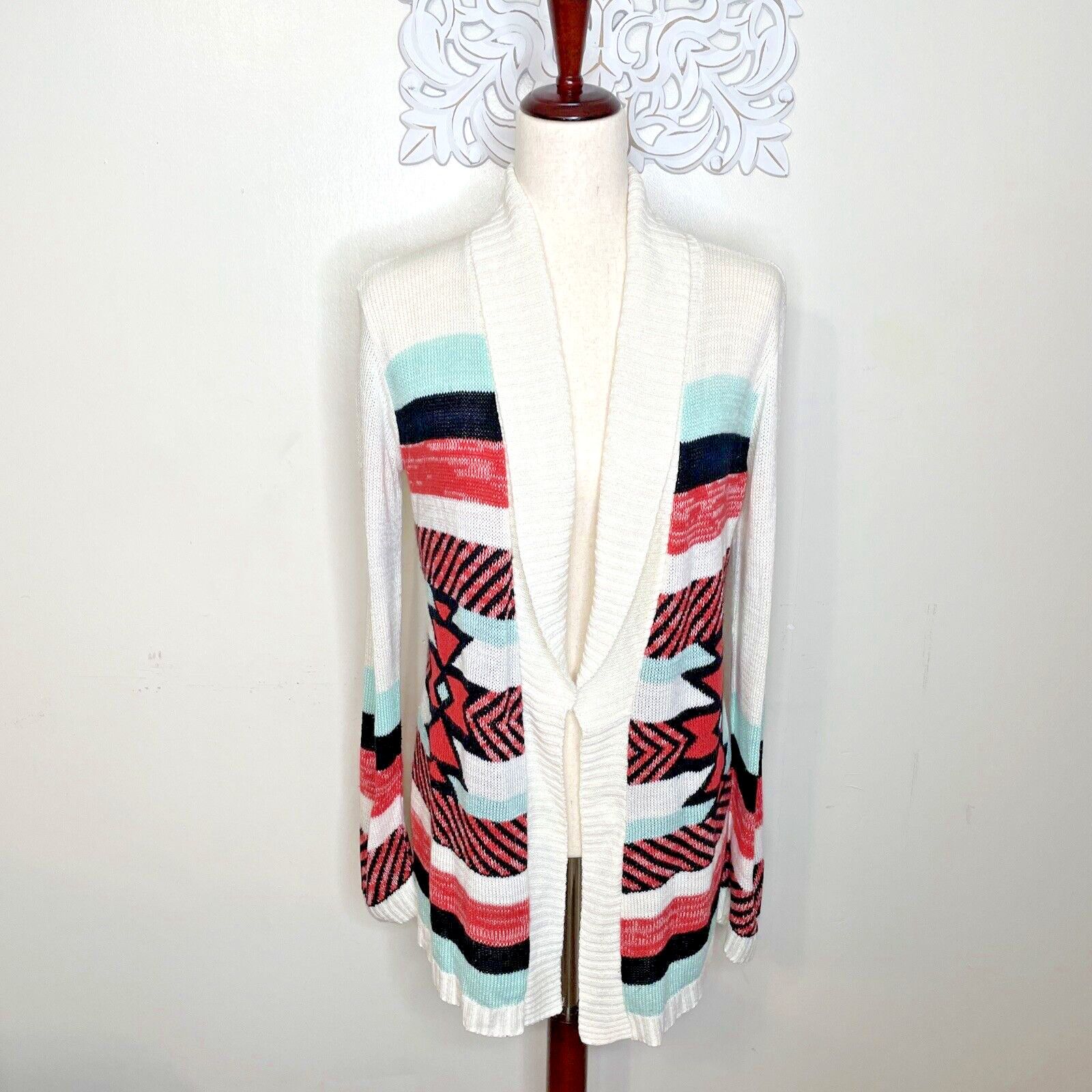 Other DEMANDING by Say What size M Cardigan Sweater Aztec Print Size M / US 6-8 / IT 42-44 - 1 Thumbnail