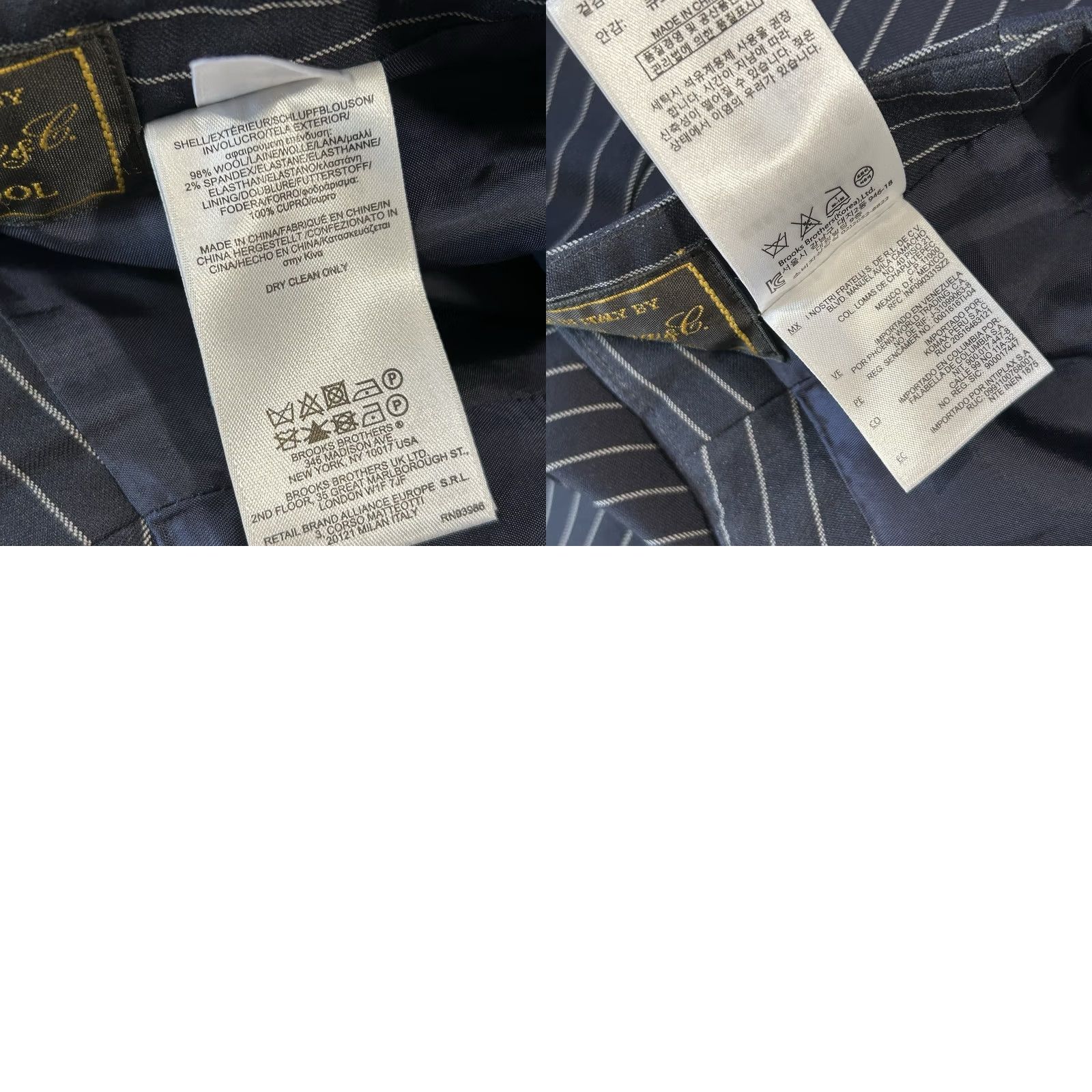 Brooks Brothers Brooks Brothers Loro Piana Pencil Pinstripe Skirt Blue Wool Blend Women’s 6P Size 28" / US 6 / IT 42 - 8 Thumbnail