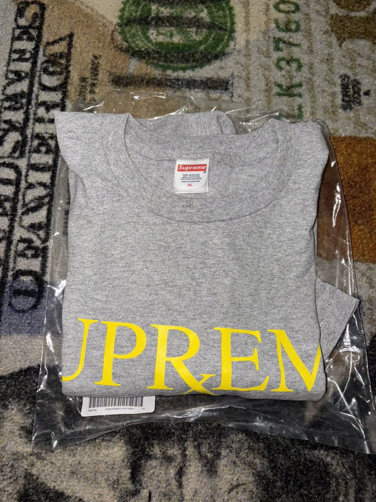 Supreme Supreme RX Logo Tee Heather Grey Size US XL / EU 56 / 4 - 1 Thumbnail