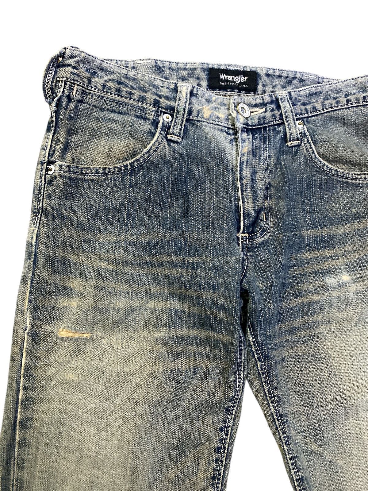 Vintage × Wrangler Vintage Wrangler Faded Distressed Jeans Size US 30 / EU 46 - 3 Thumbnail