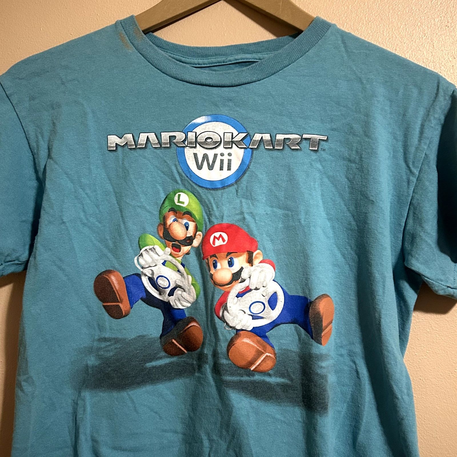 Nintendo Y2K Wii Mario Kart T-Shirt Kids Large Size US L / EU 52-54 / 3 - 3 Thumbnail