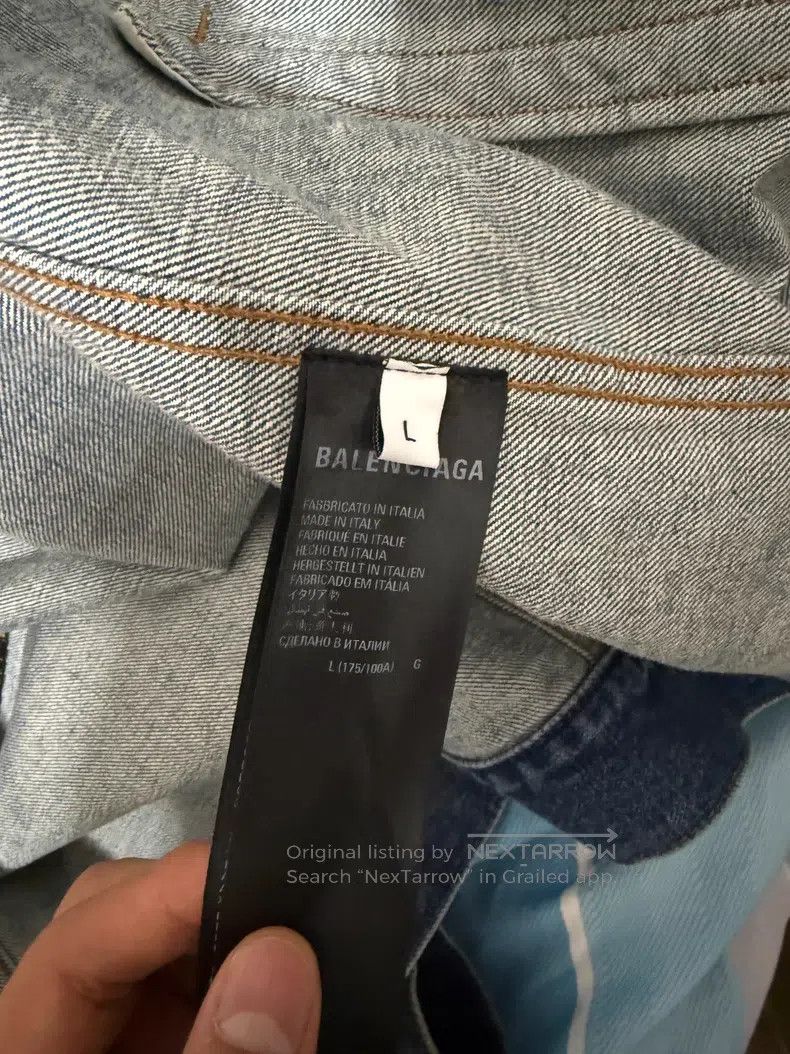 Balenciaga Balenciaga Denim Jacket Size US L / EU 52-54 / 3 - 4 Thumbnail