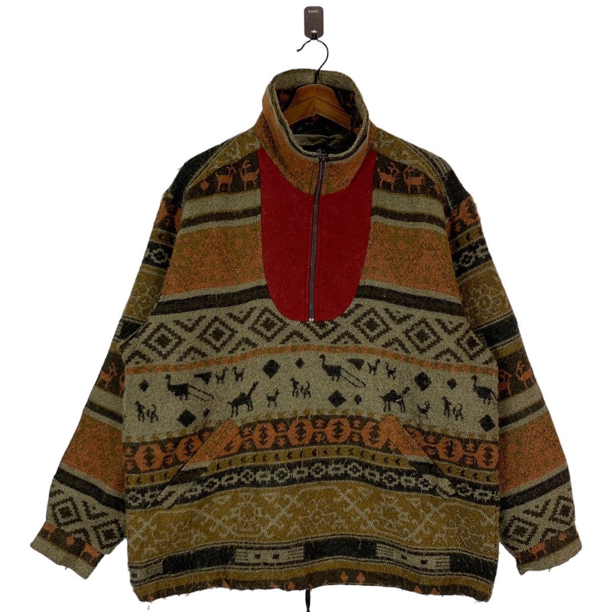 Native × Vintage VINTAGE D&S NATIVE HUNTING HALF ZIP SWEATER Size US M / EU 48-50 / 2 - 1 Thumbnail