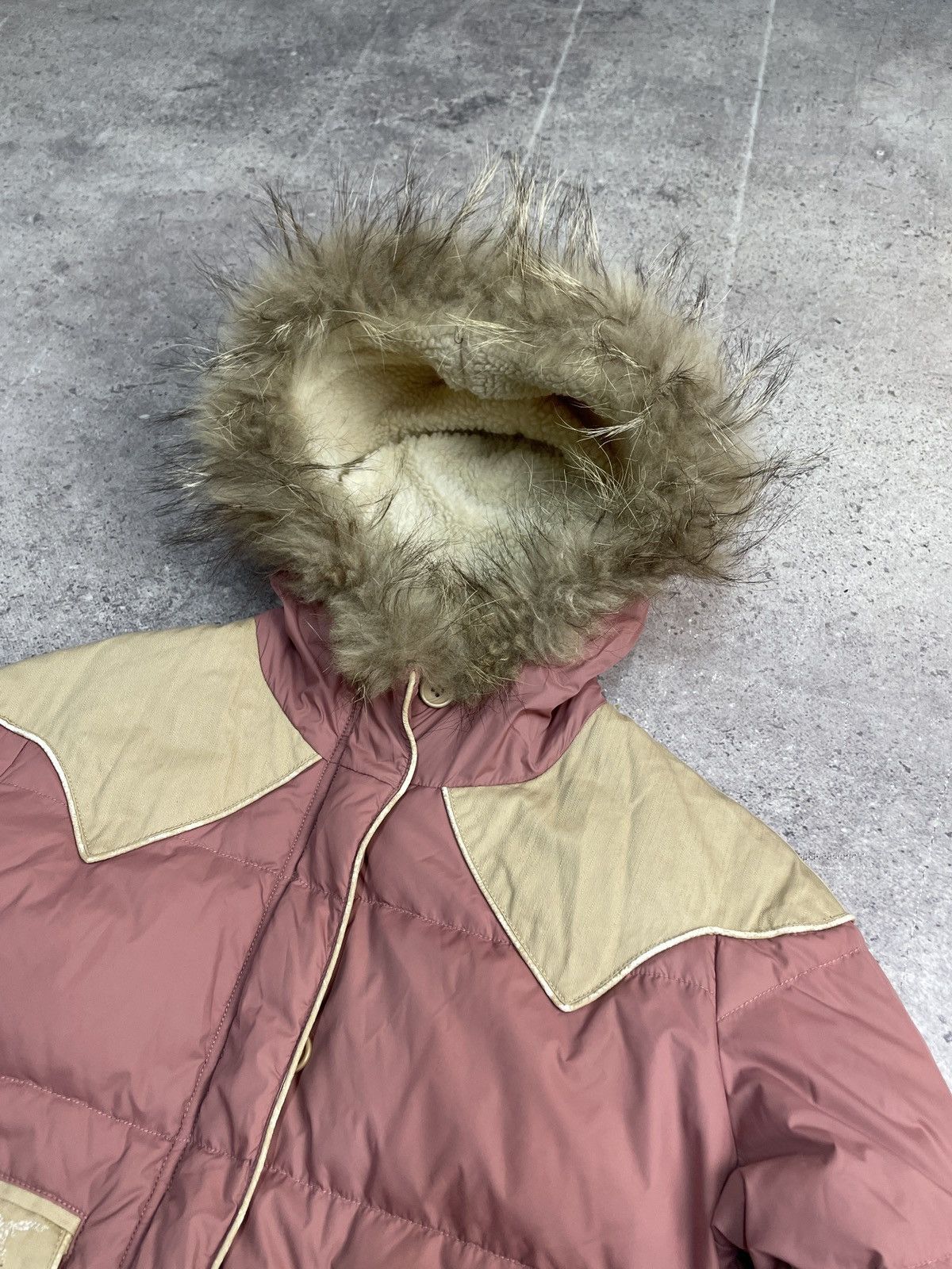Le Grande Bleu (L.G.B.) Vintage Y2K Parasuco Cult Faux Fur Trim Girly Puffer Jacket Size S / US 4 / IT 40 - 4 Thumbnail