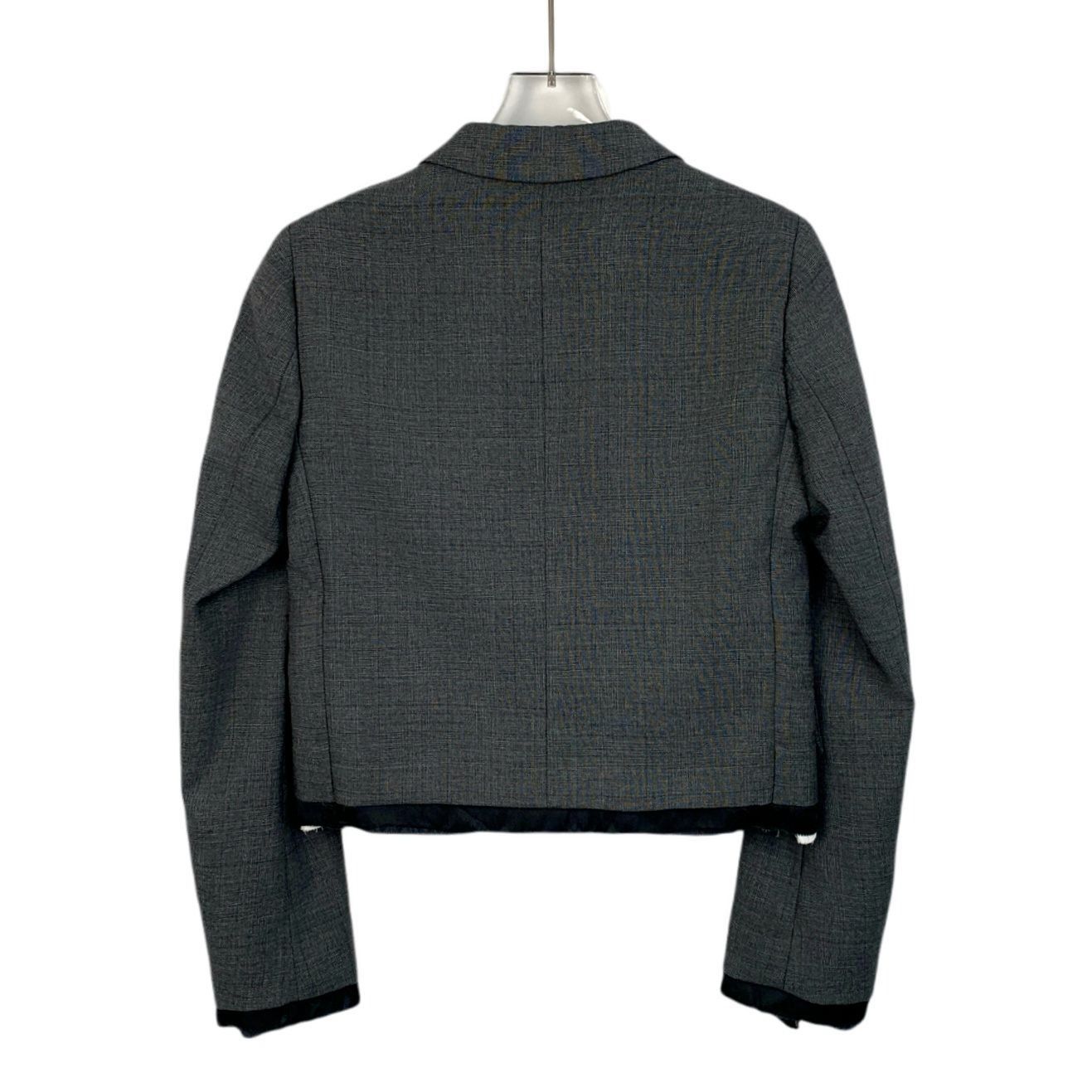 Miu Miu Miu Miu Womens Tailored Gray Blazer Jacket Size 36 Made In I Size XS / US 0-2 / IT 36-38 - 2 Thumbnail
