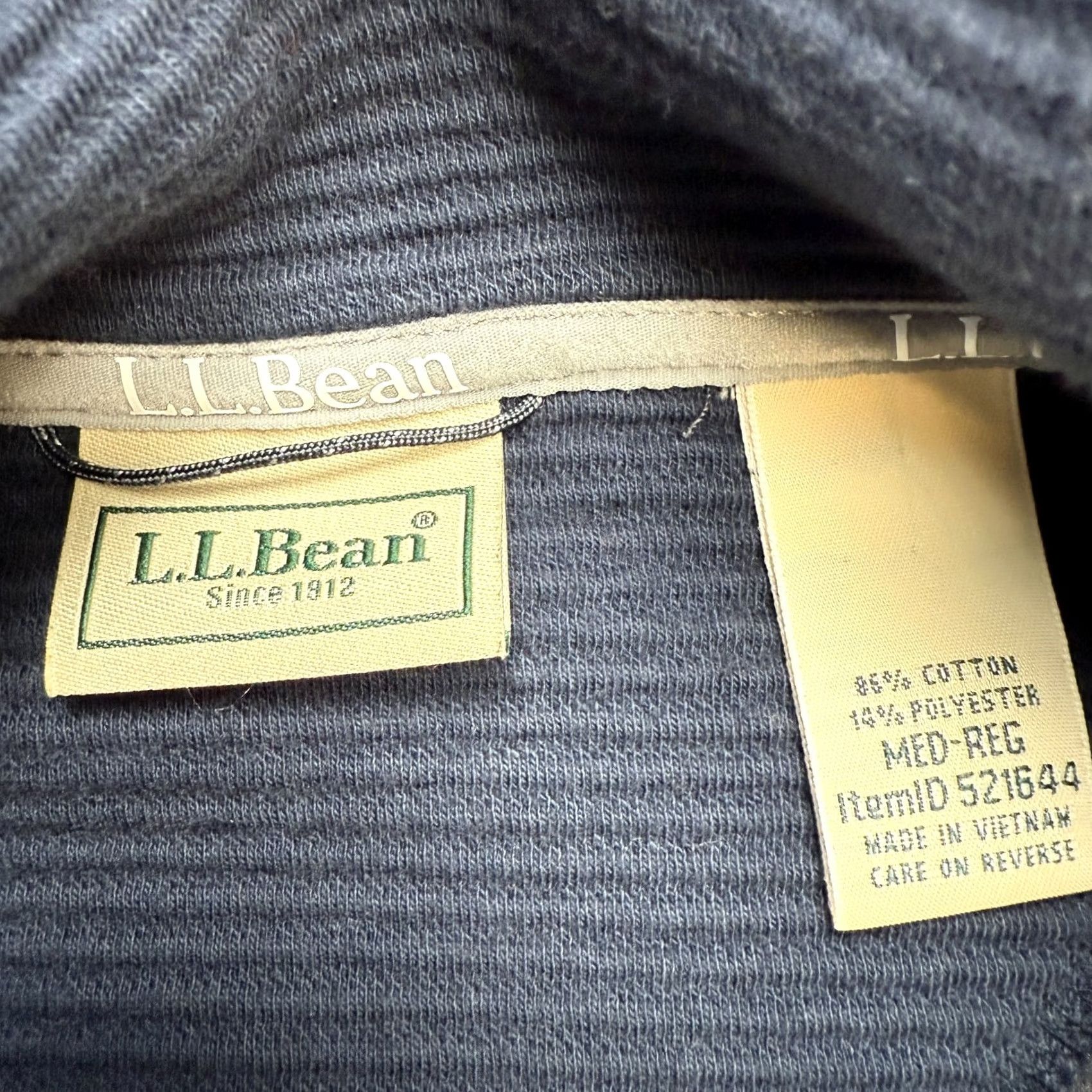 Vintage LL Bean Vest Men Medium Gray Lakewashed Double Knit Ribbed Zip Up Sweater Casual Size US M / EU 48-50 / 2 - 6 Thumbnail