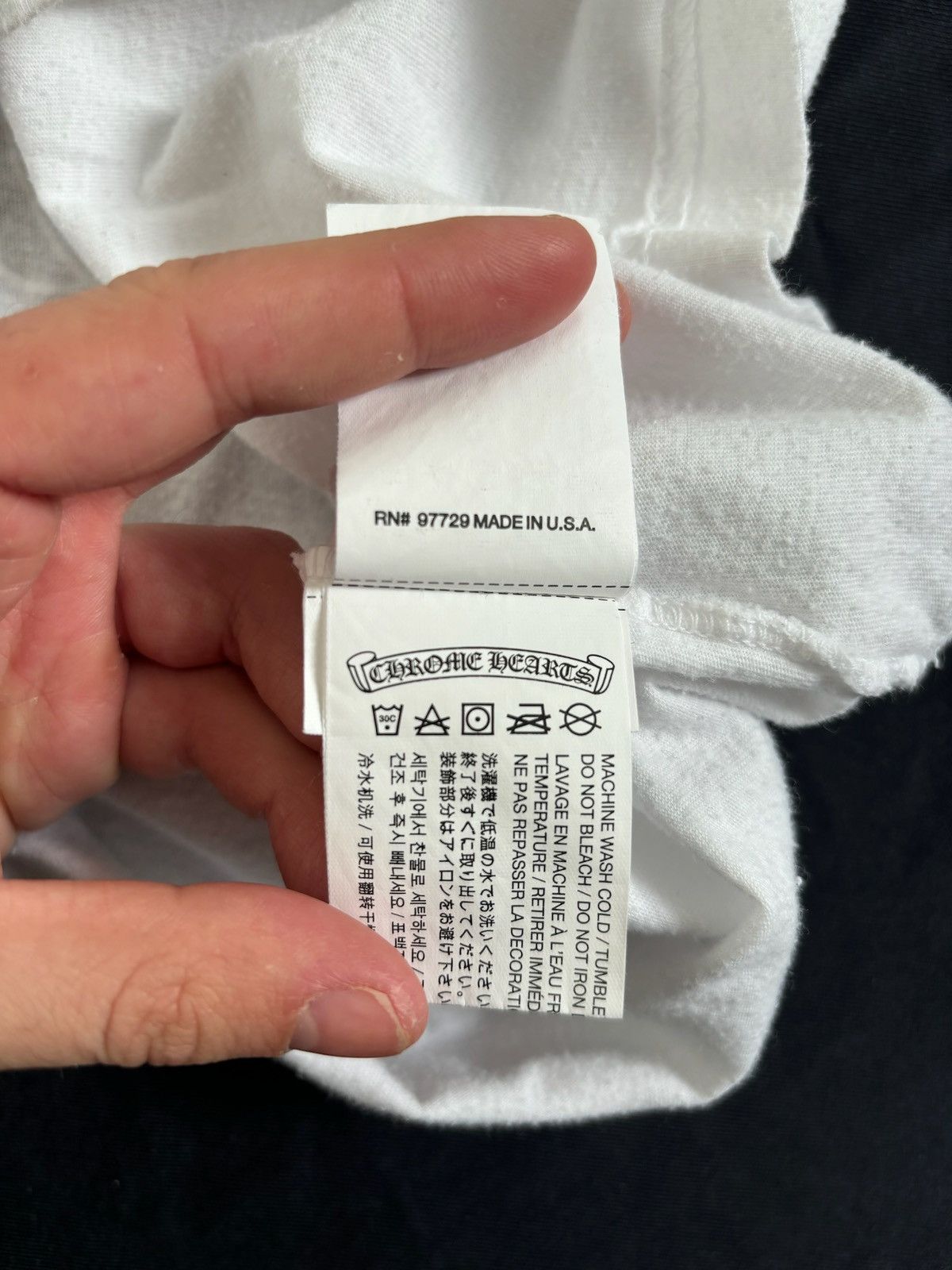 Chrome Hearts Chrome Hearts Shoulder Spell out T-Shirt TAGGED M FIT SMALL Size US S / EU 44-46 / 1 - 7 Thumbnail