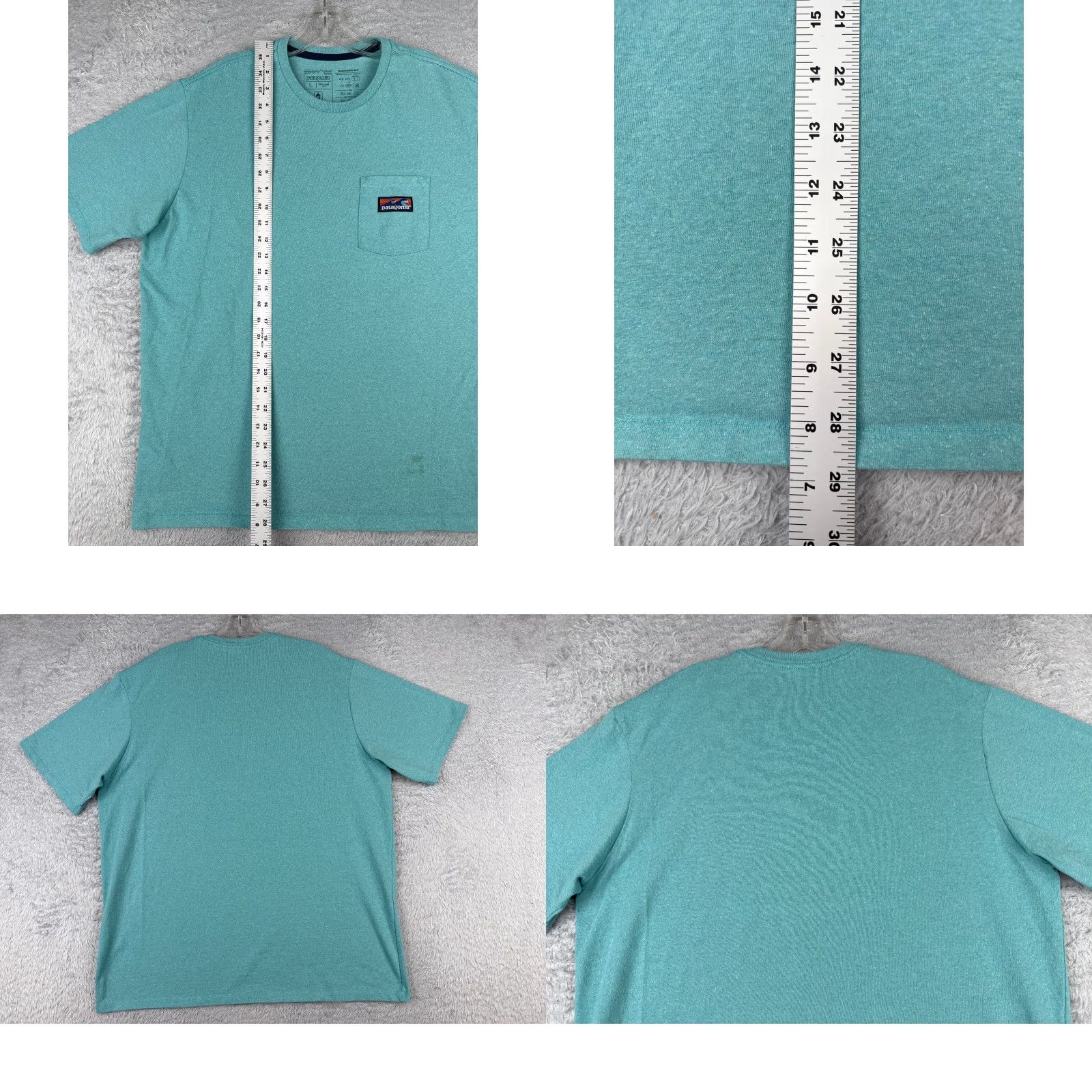 Patagonia Patagonia Shirt Men L Blue Logo Responsibili-Tee Pocket Cotton Blend T-Shirt USA Logo Mens Size US L / EU 52-54 / 3 - 9 Thumbnail