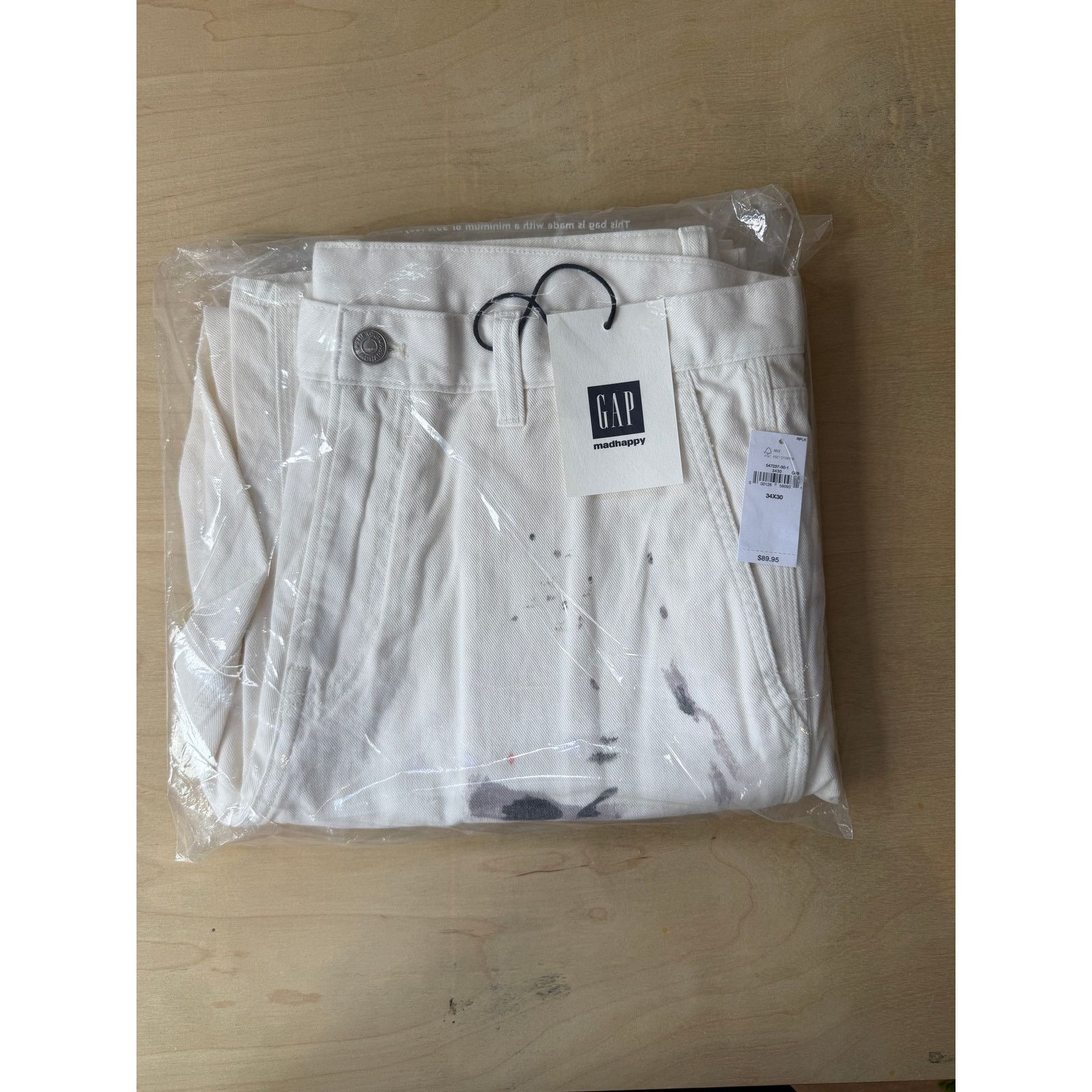 Gap Gap x Madhappy Painter Carpenter Pants White NWT W34 L30 Size US 34 / EU 50 - 6 Thumbnail