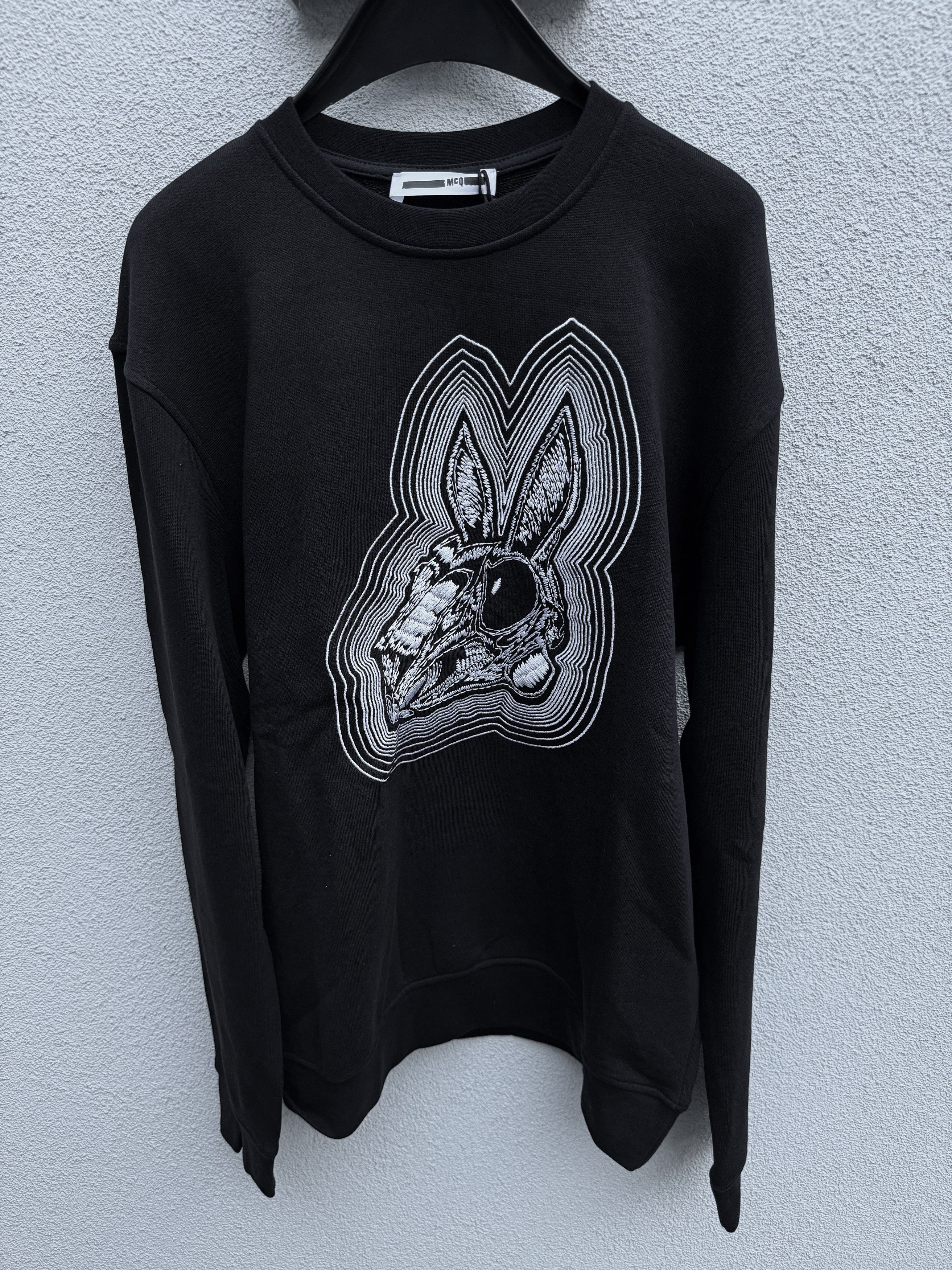 Alexander McQueen McQ AlexanderMcQueen Sweater White Bunny Skull Embroidery Size US M / EU 48-50 / 2 - 1 Thumbnail
