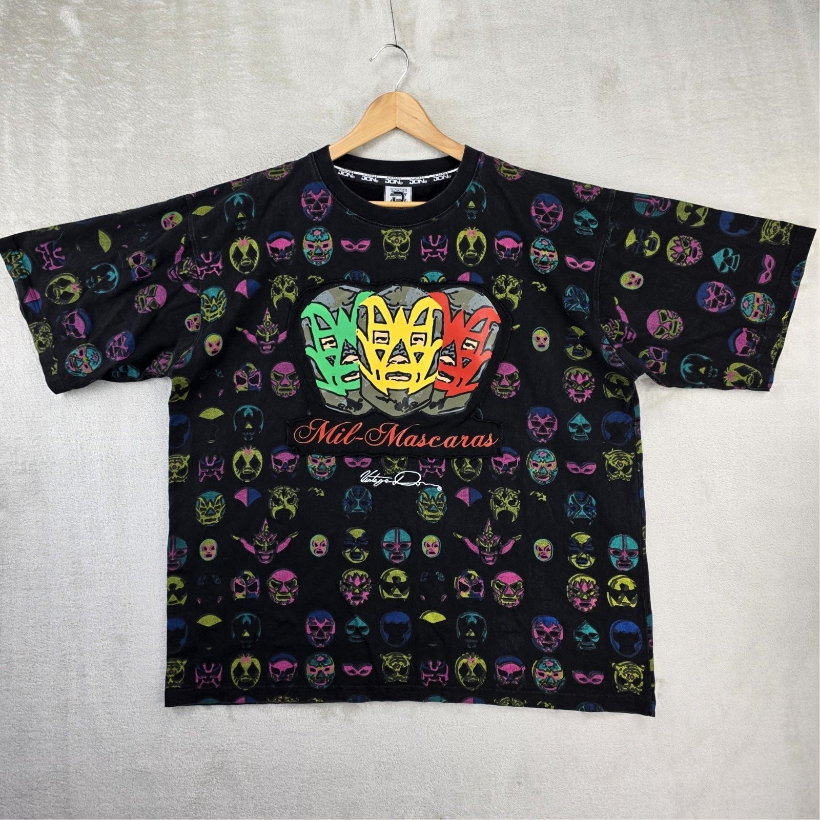 Other Vintage Don Mil Mascaras Luchador Shirt XXL AOP Y2K Wrestler Size US XXL / EU 58 / 5 - 1 Thumbnail