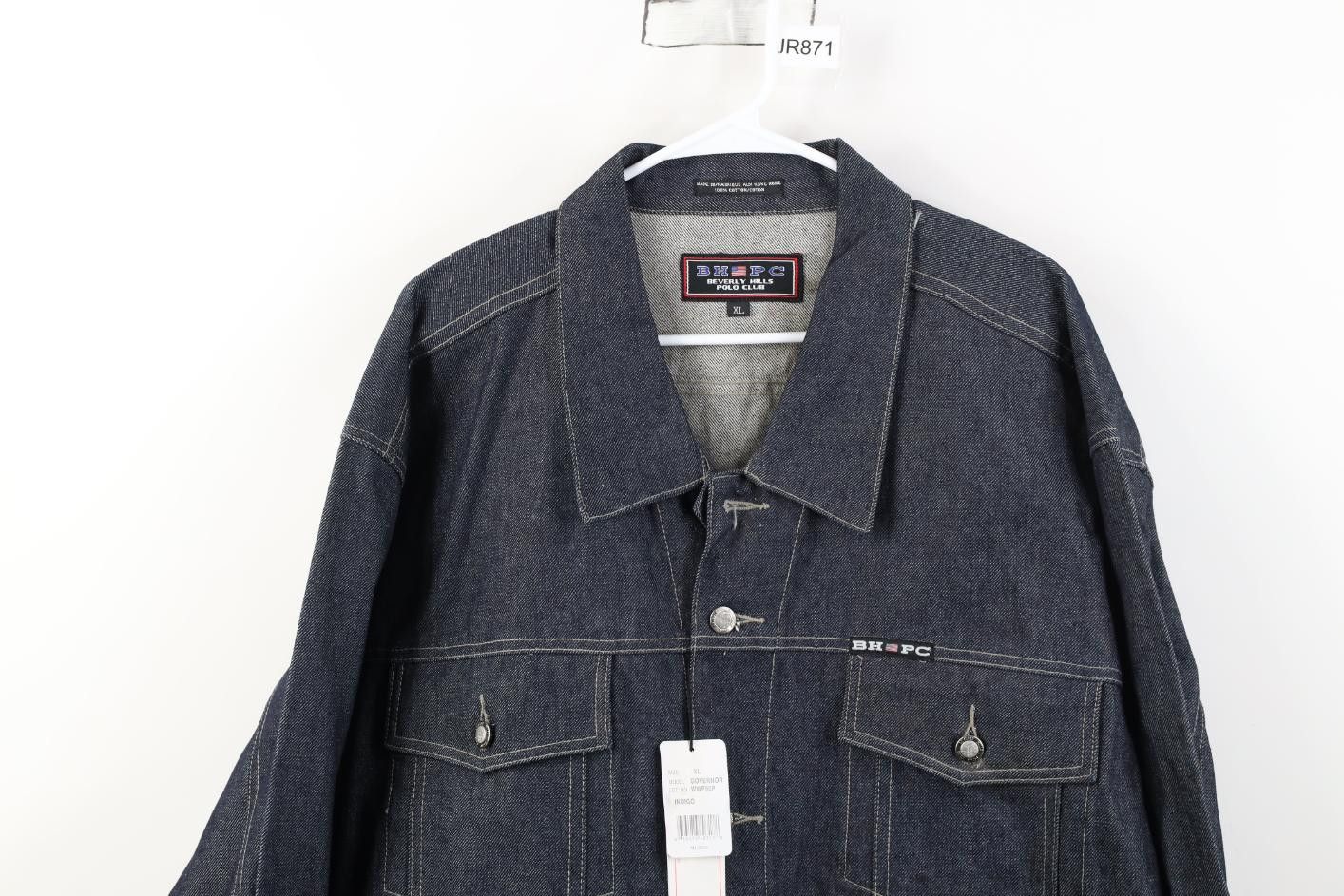 Vintage Deadstock Vintage 90s Streetwear Jean Trucker Jacket Blue Size US XL / EU 56 / 4 - 2 Thumbnail