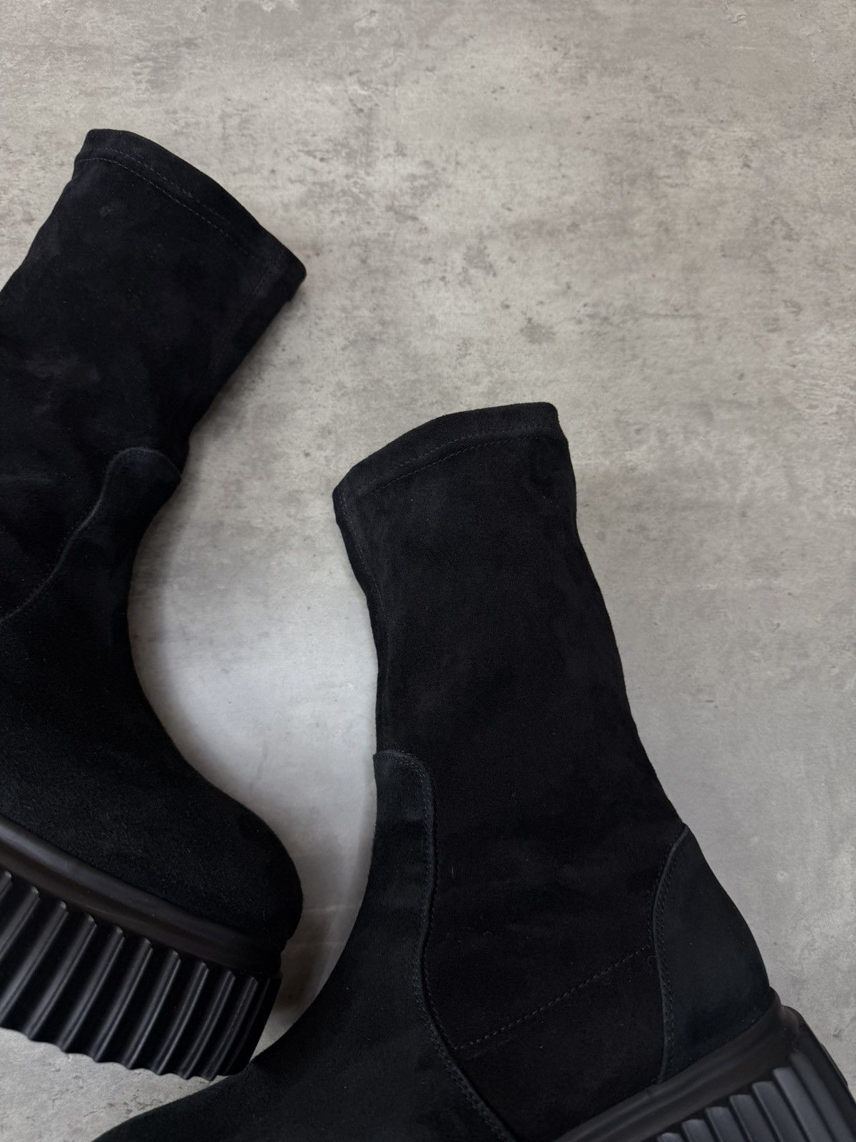AGL AGL Black Suede Platform Boots Chunky Sole EU 38.5 Size US 8.5 / IT 38.5 - 8 Thumbnail